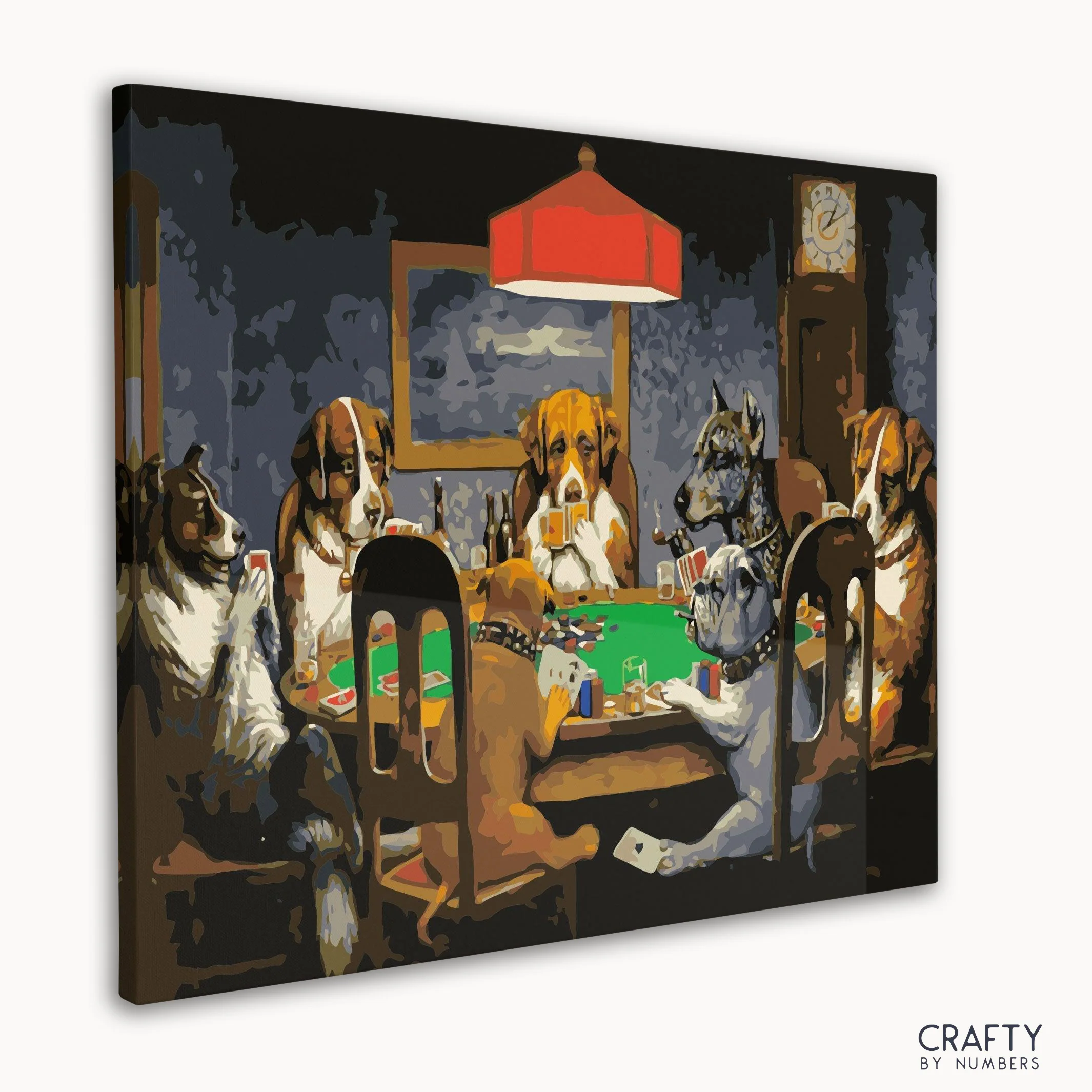 A Friend in Need - Dogs Playing Poker Paint by Numbers - Image 3