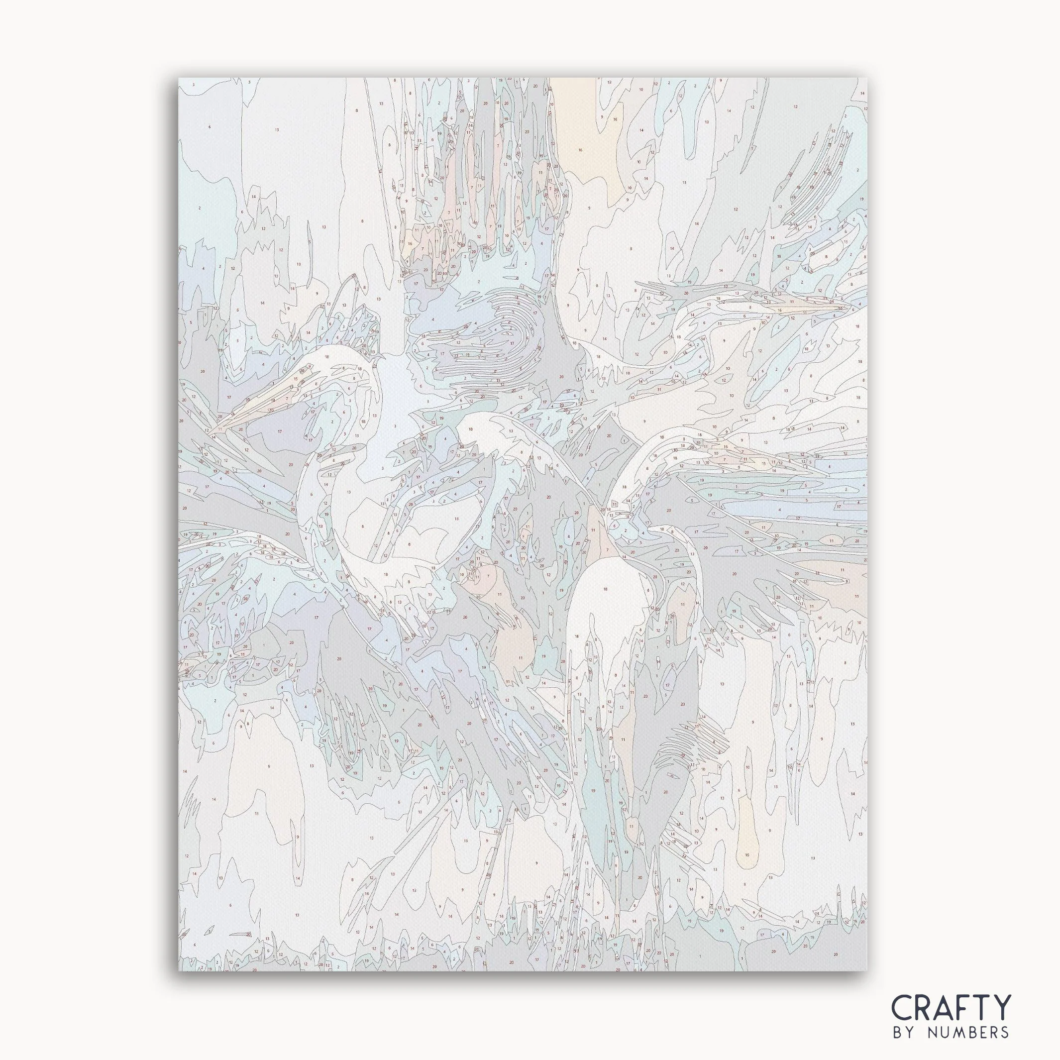 Abstract Crane Birds - Image 2