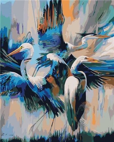 Abstract Crane Birds - Image 4
