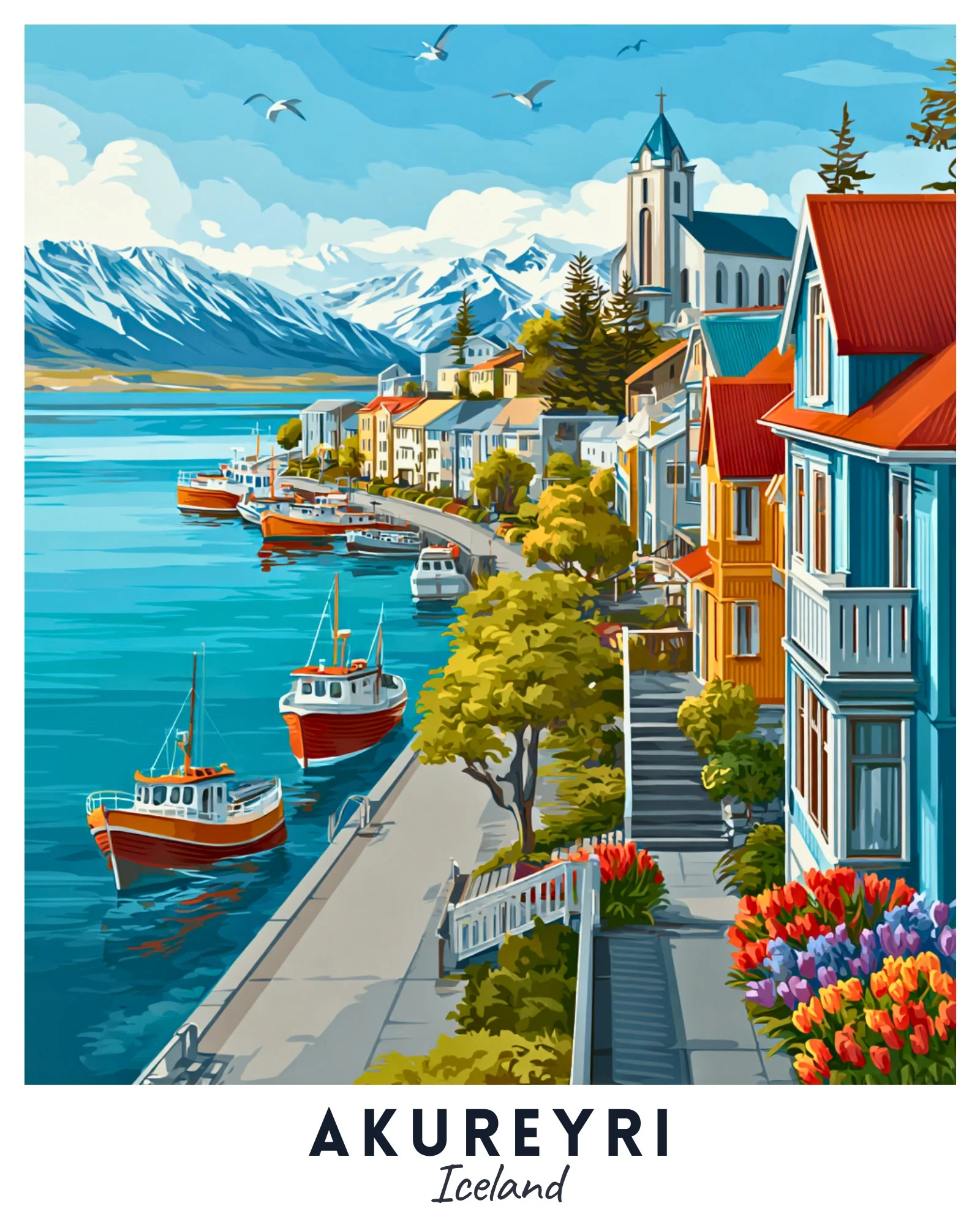 Akureyri - Travel Poster - Image 4