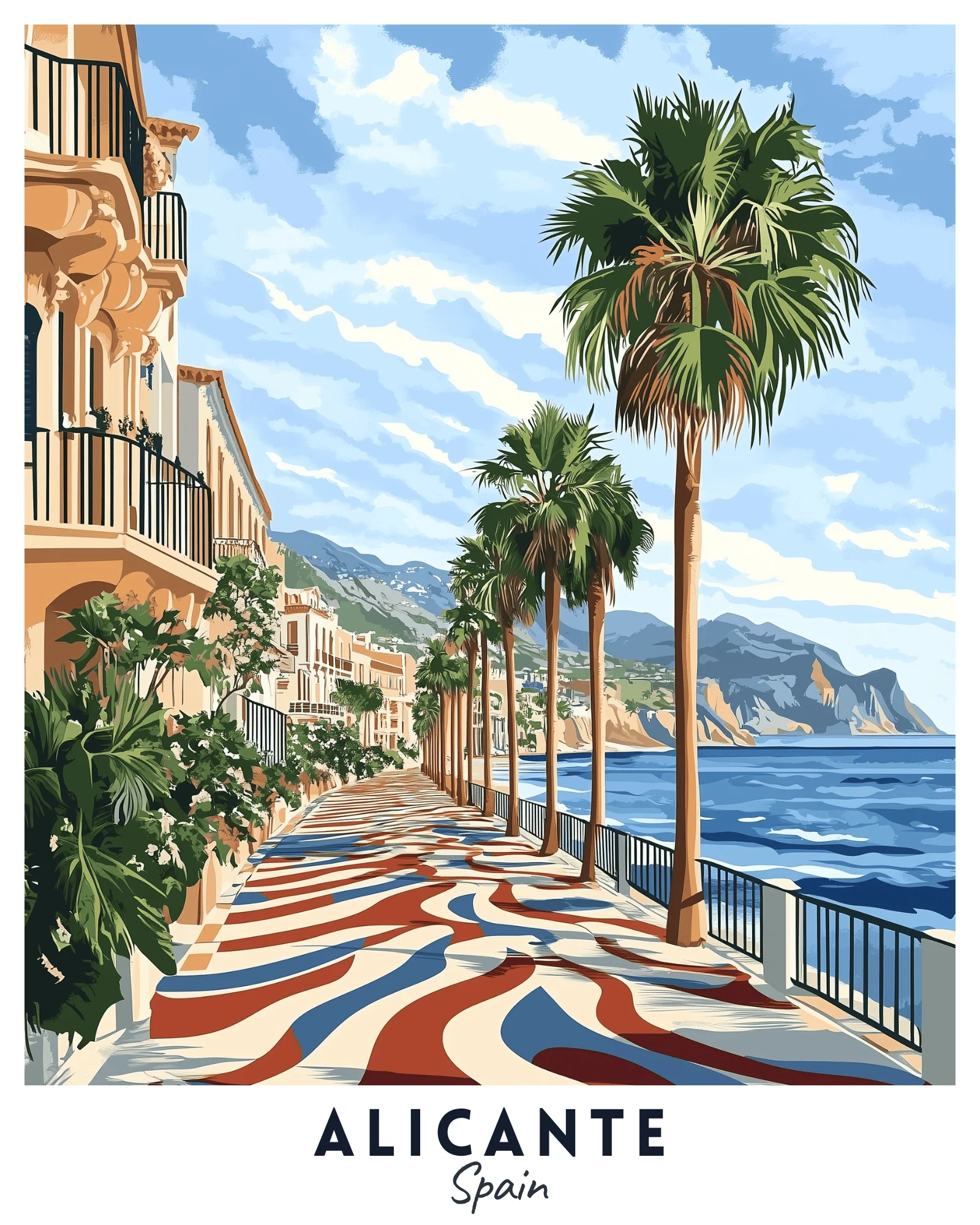Alicante Travel Poster - Image 2