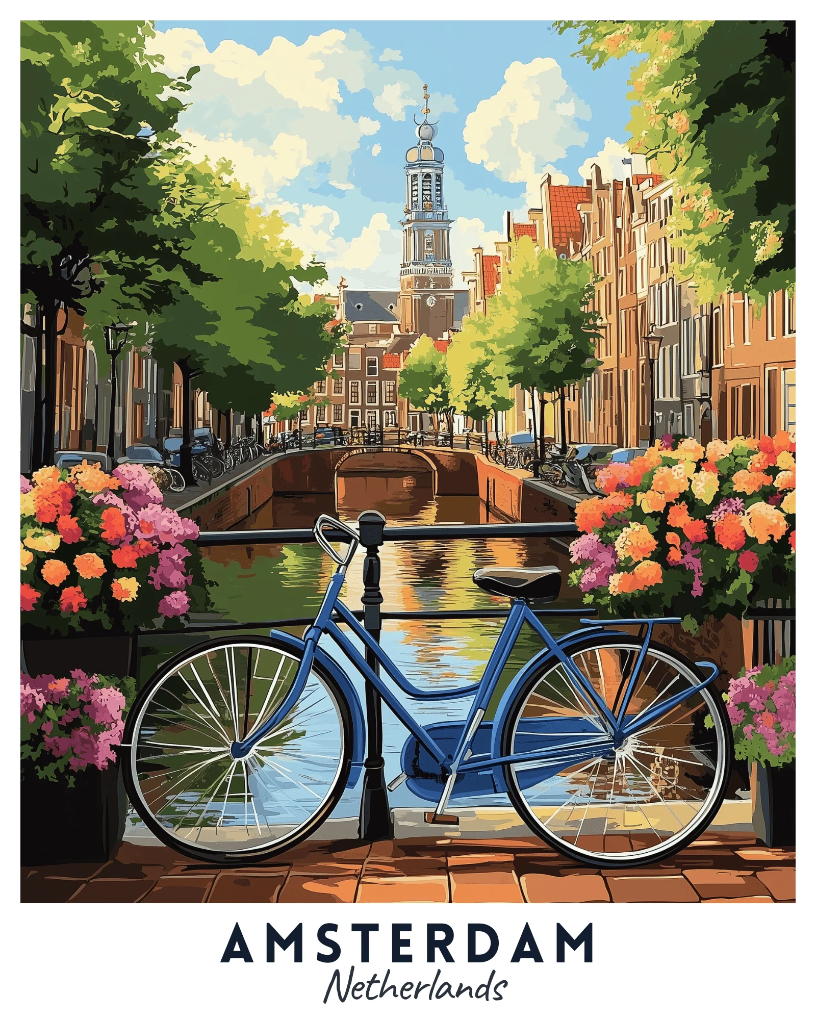 Amsterdam Travel Poster - Image 2