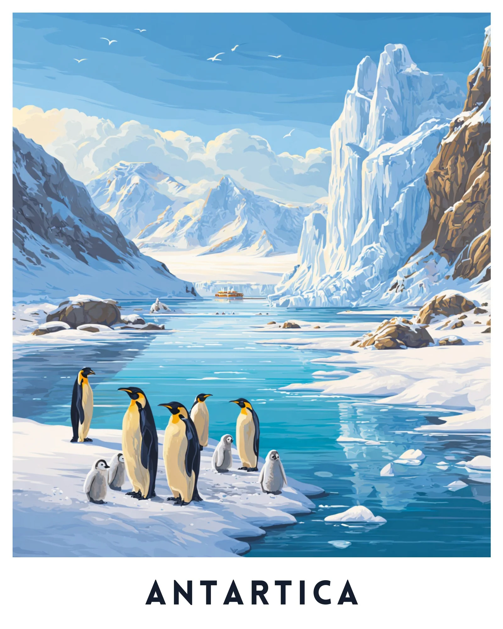 Antartica - Travel Poster - Image 4