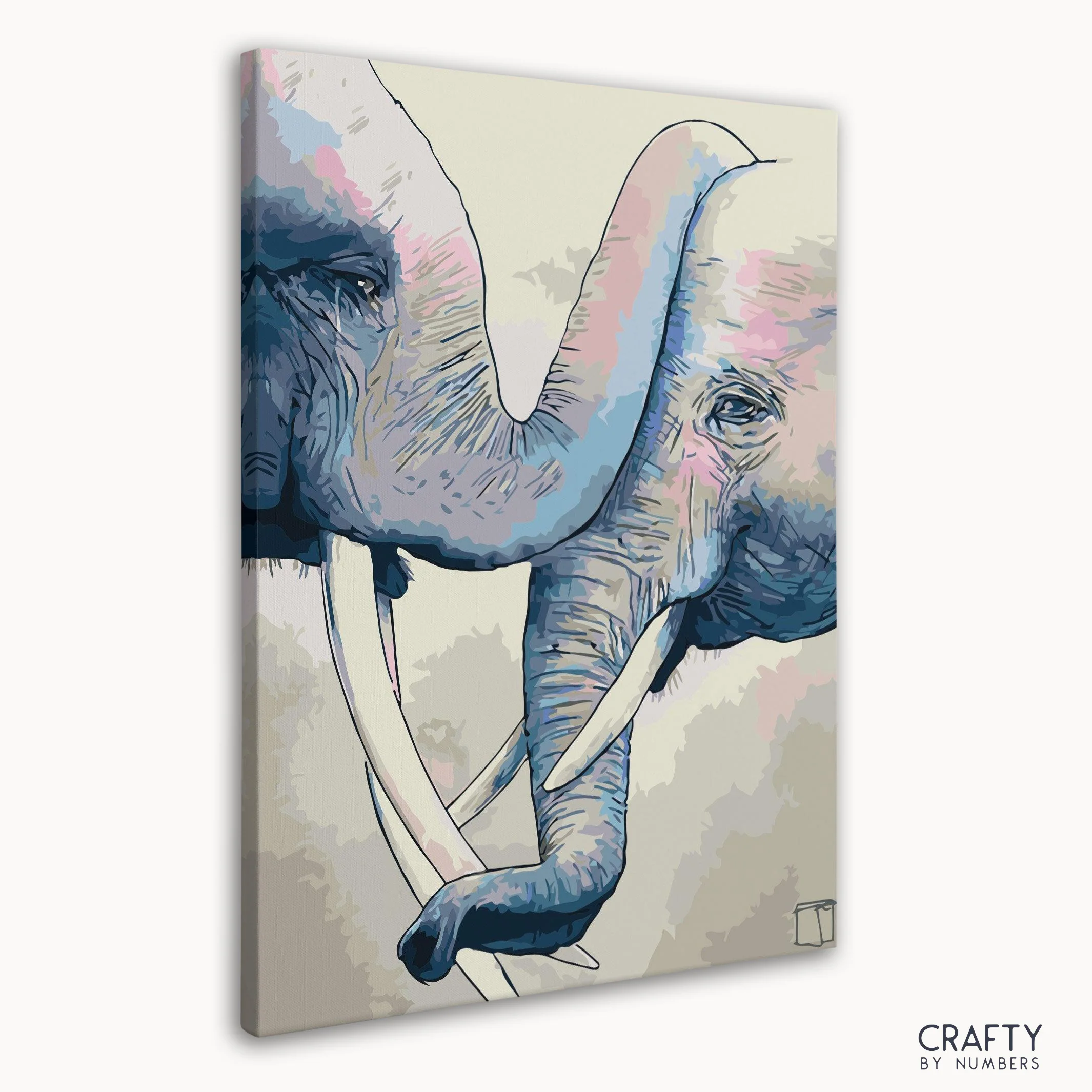 Art Elephants In Love - Image 3