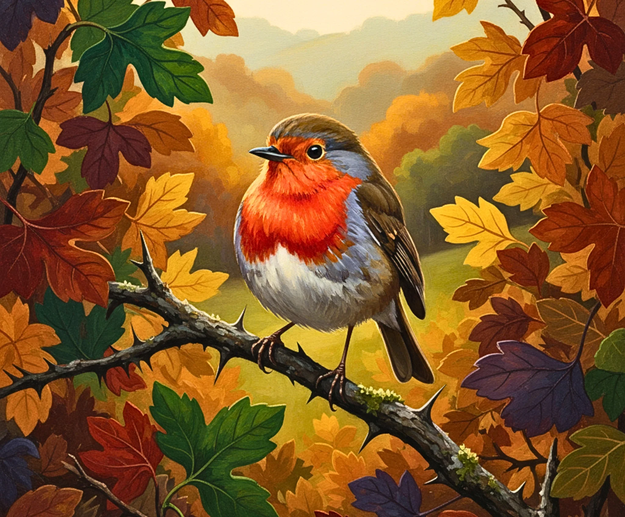 Autumn Ember Robin - Image 4