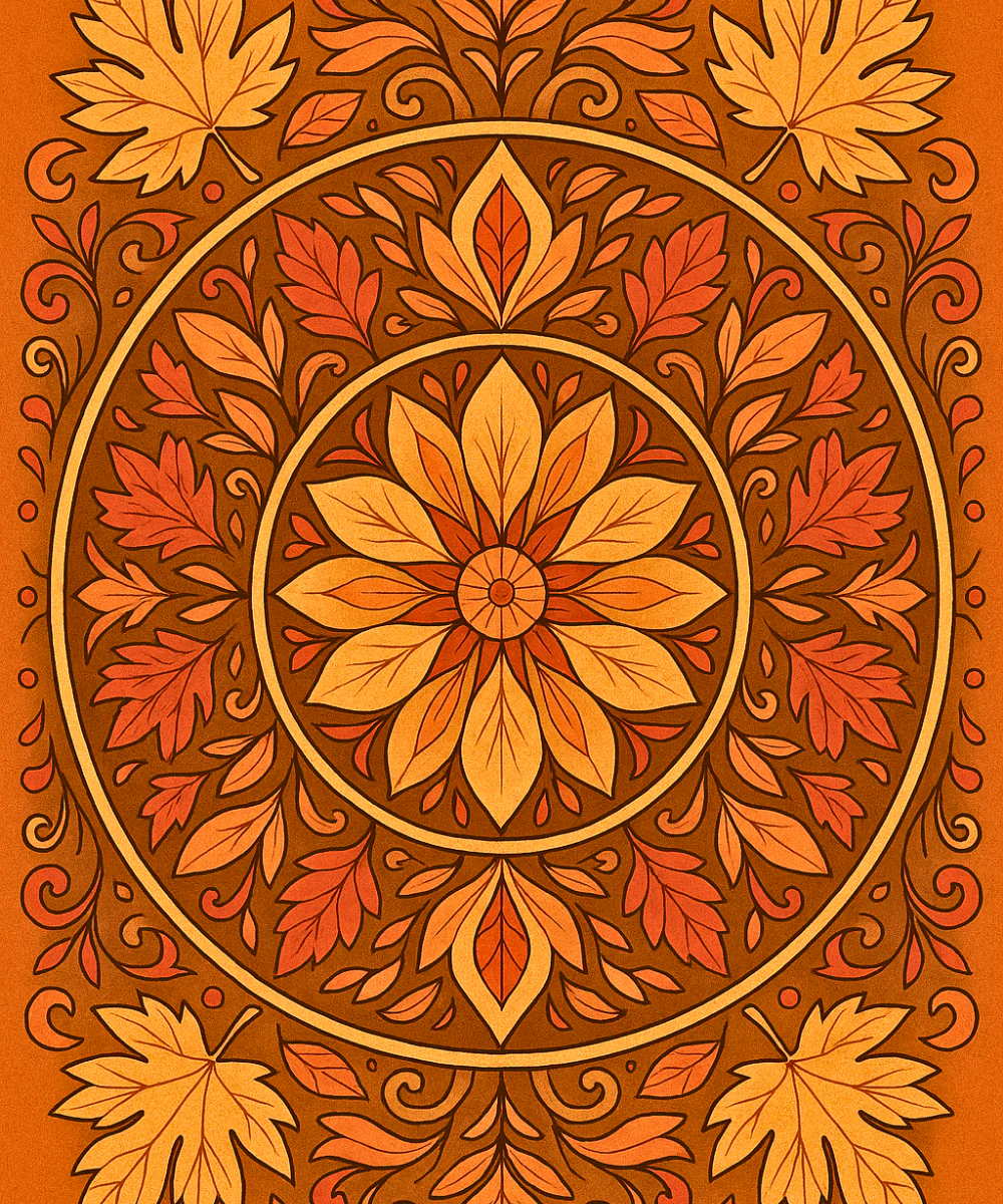 Autumn Leaves Mandala - Image 2