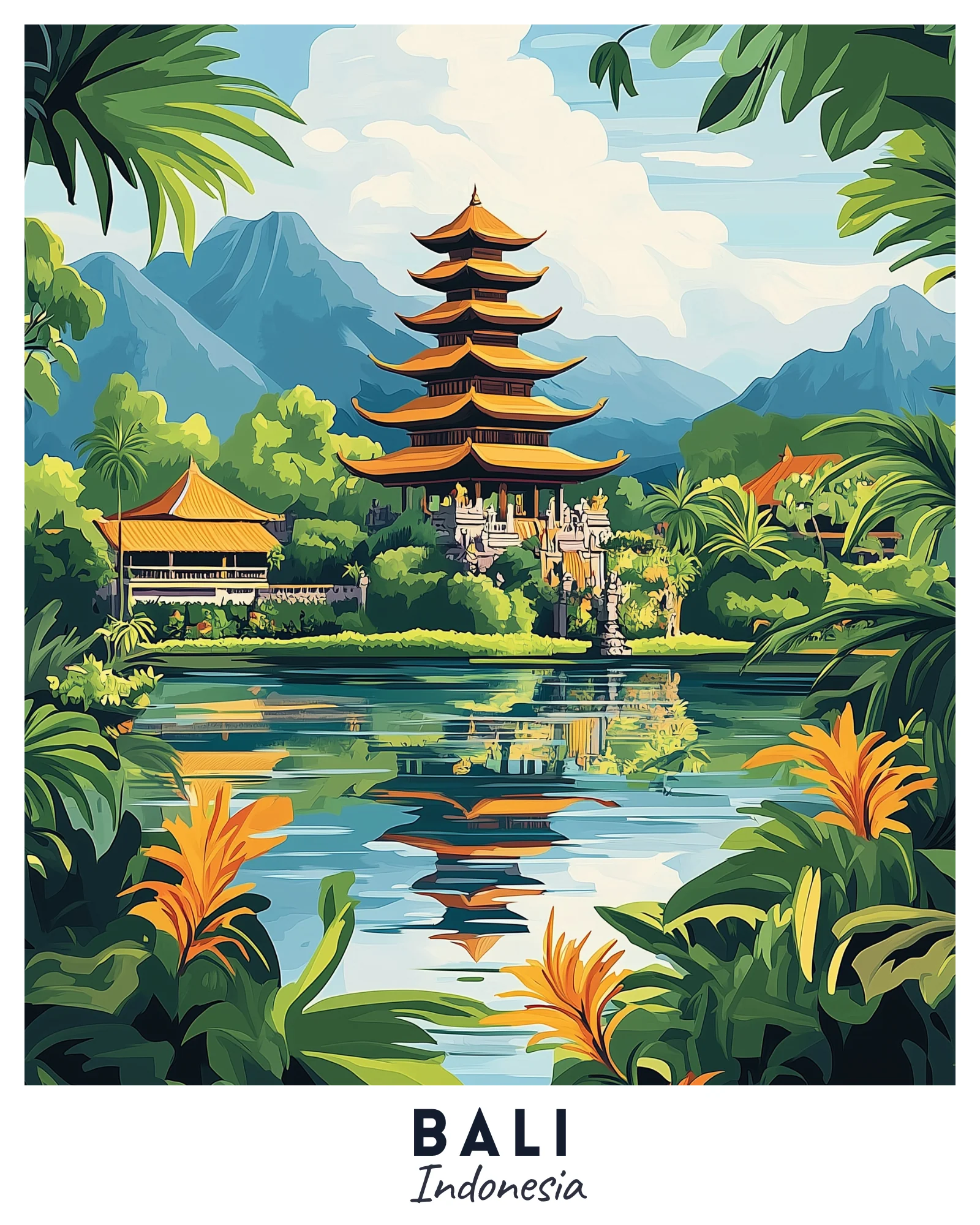 Bali Travel Poster - Image 3