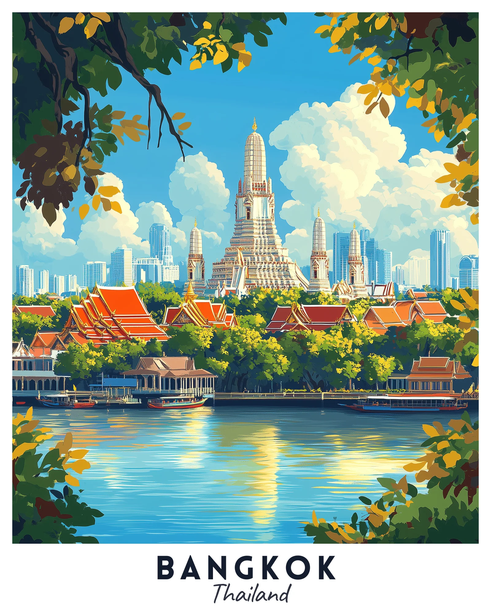 Bangkok Travel Poster - Image 3