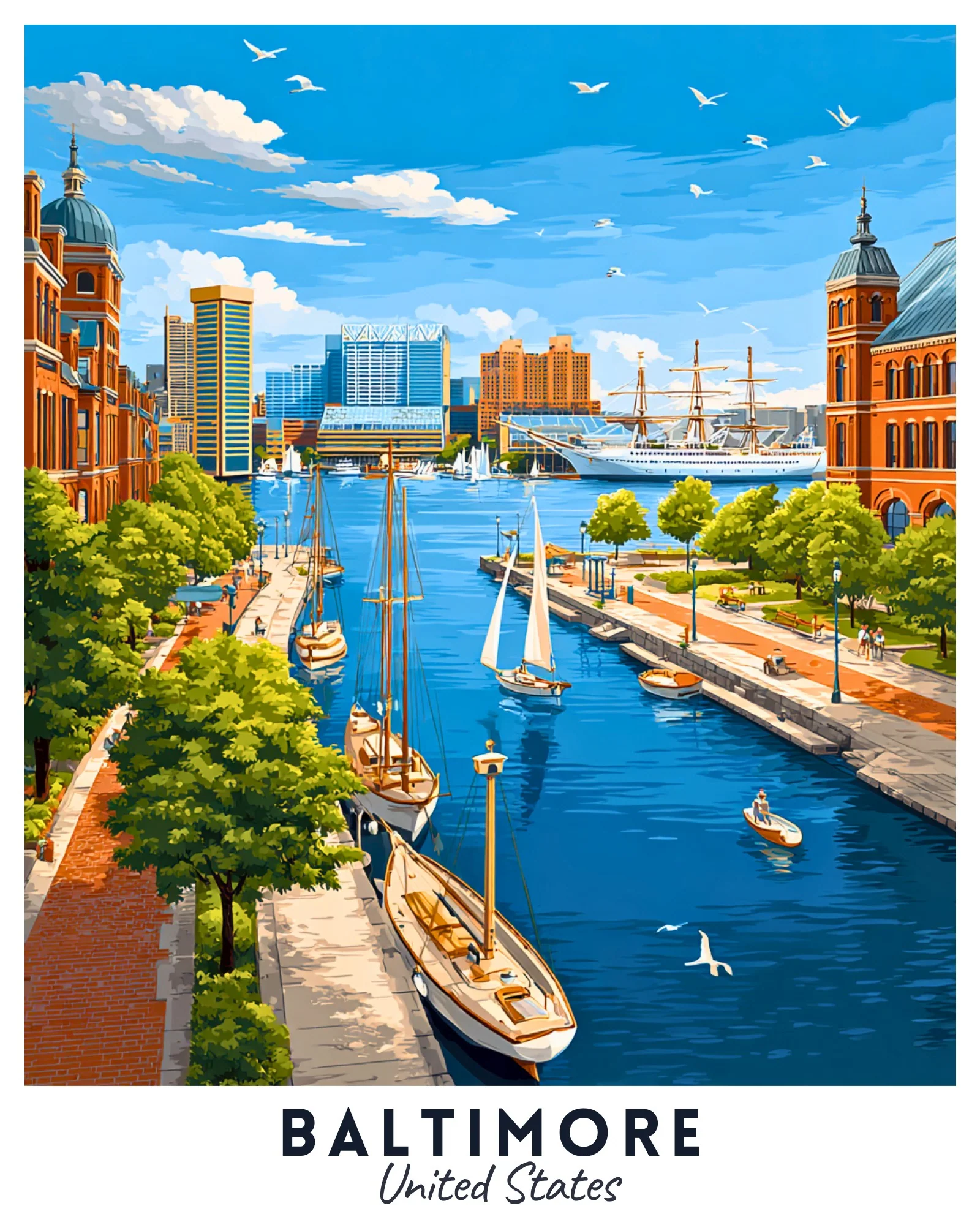Baltimore - Travel Poster - Image 4