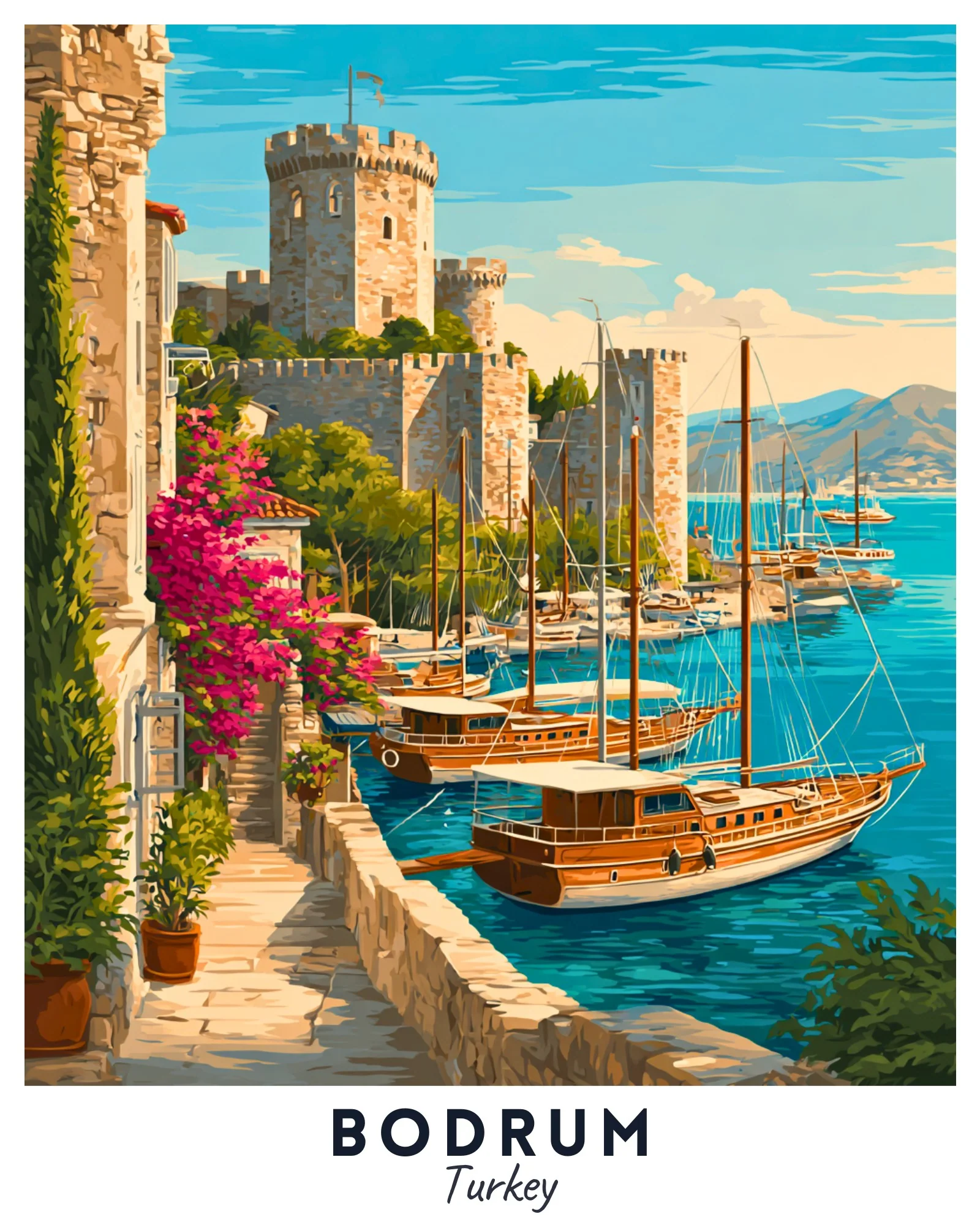 Bodrum - Travel Poster - Image 4