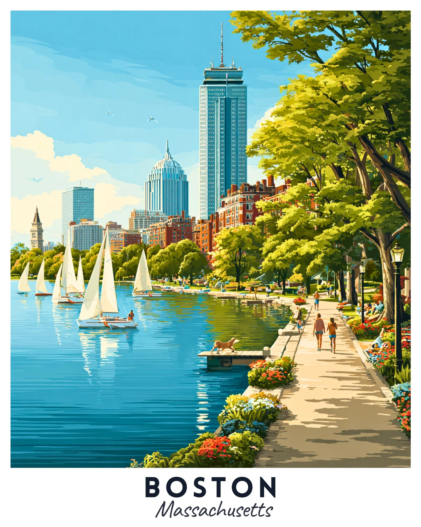 Boston - Travel Poster - Image 4