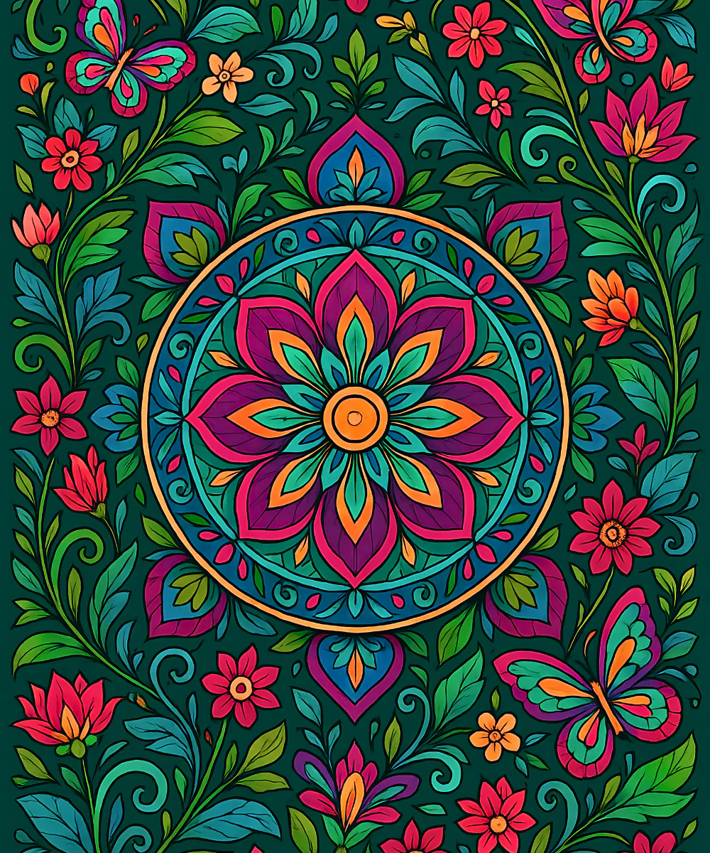 Botanic Bliss Mandala - Image 2