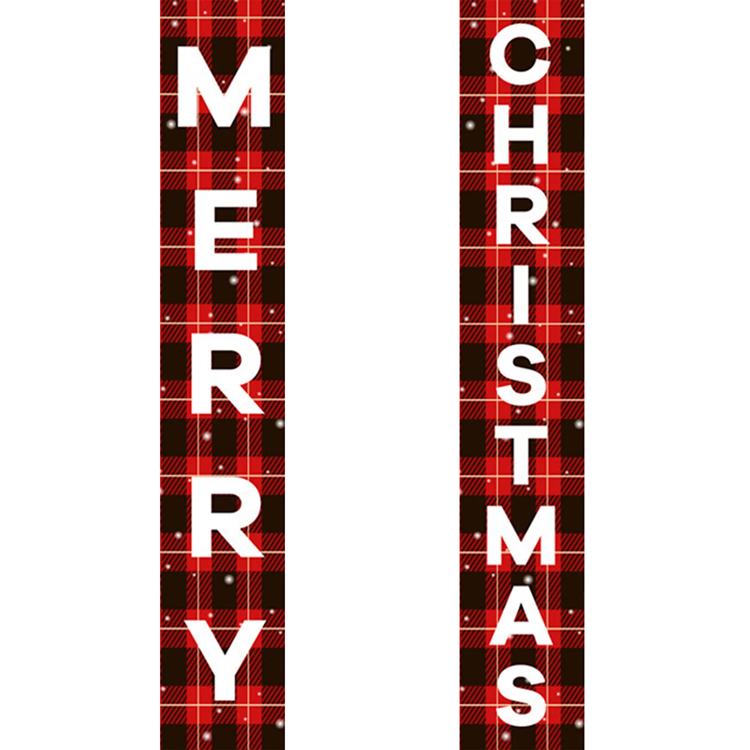 Buffalo Plaid Merry Christmas - Porch Sign - Image 20