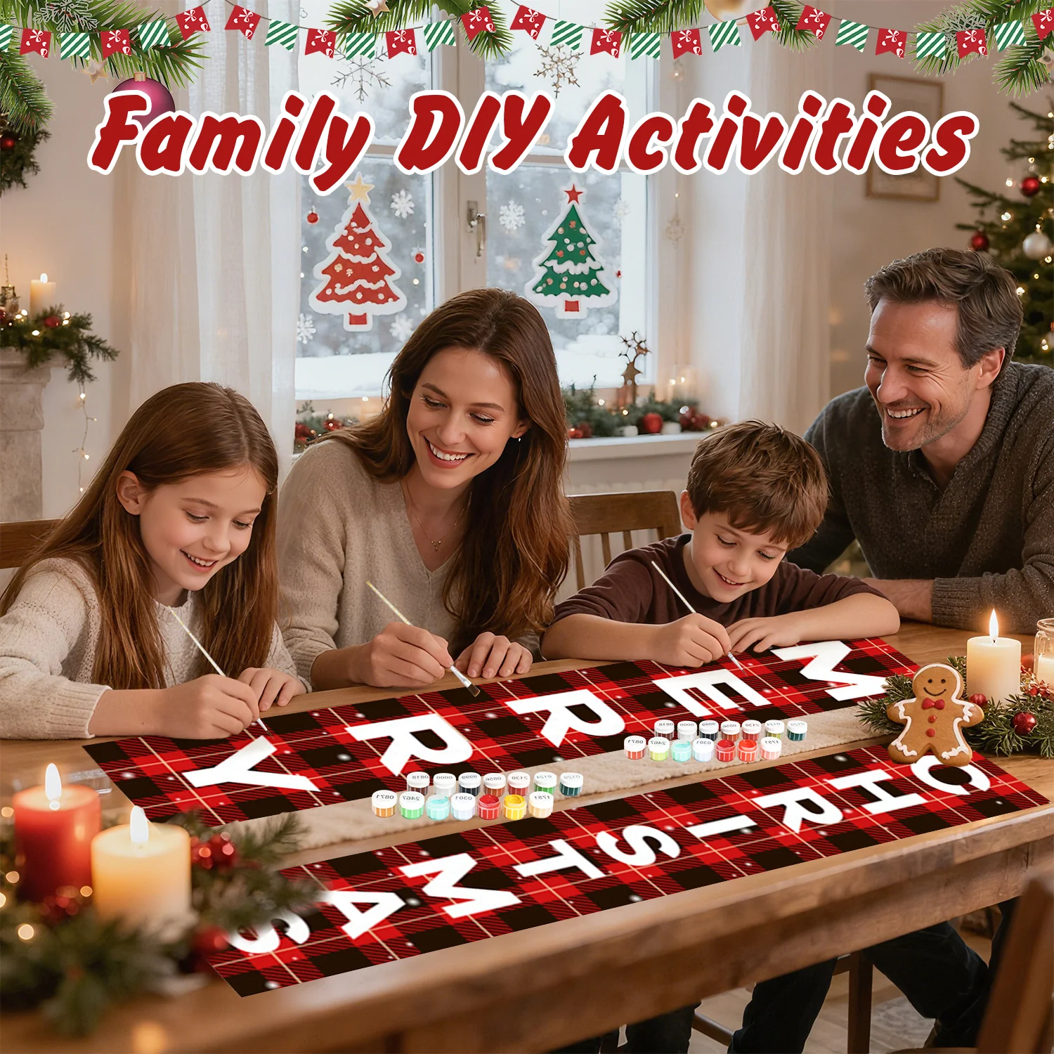 Buffalo Plaid Merry Christmas - Porch Sign - Image 4