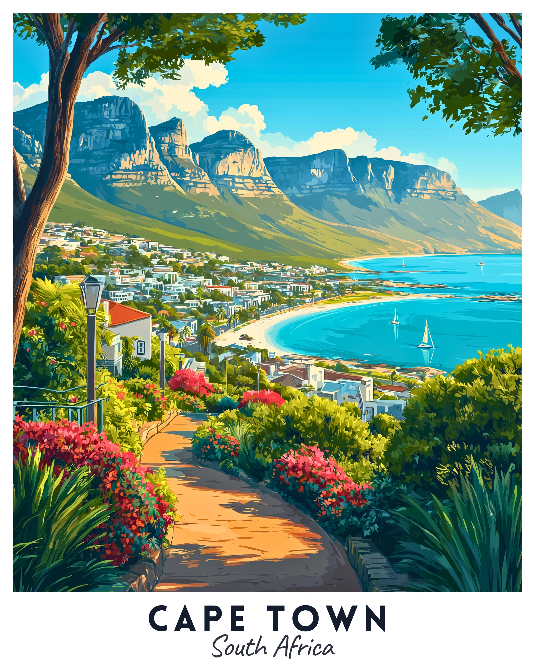 Cape Town Travel Poster - Image 2