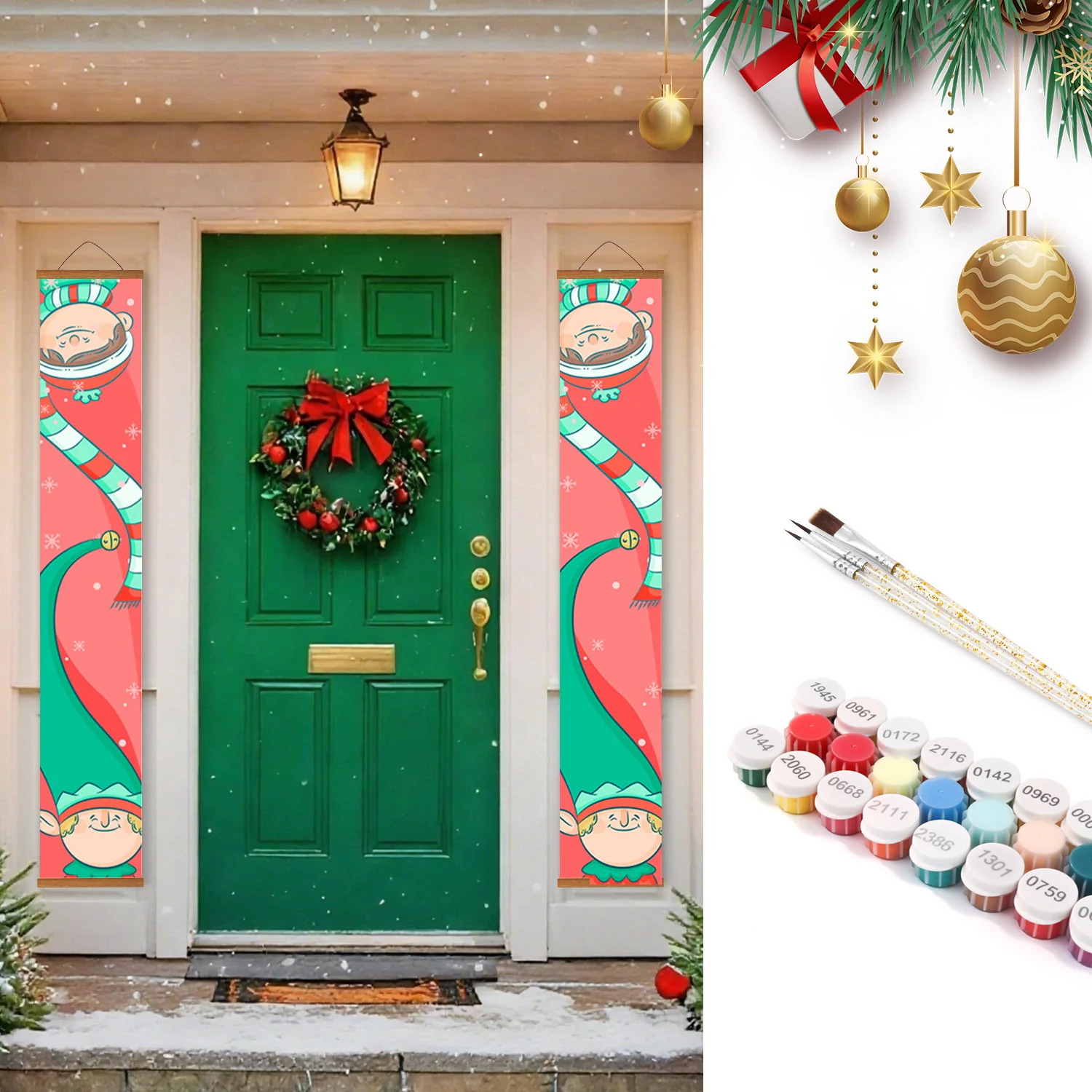 Cheerful Elf – Porch Sign - Image 2