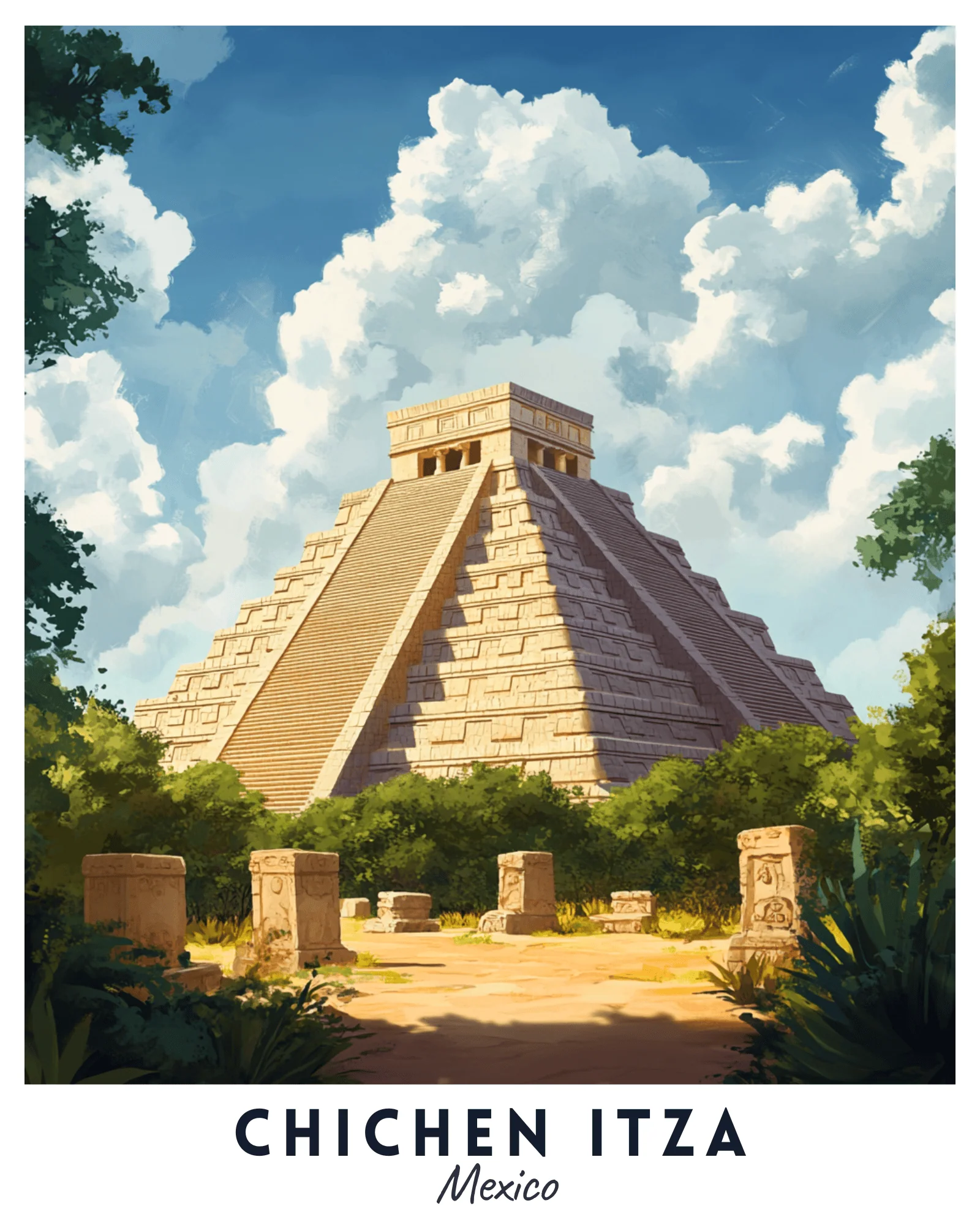 Chichen Itza Travel Poster - Image 2