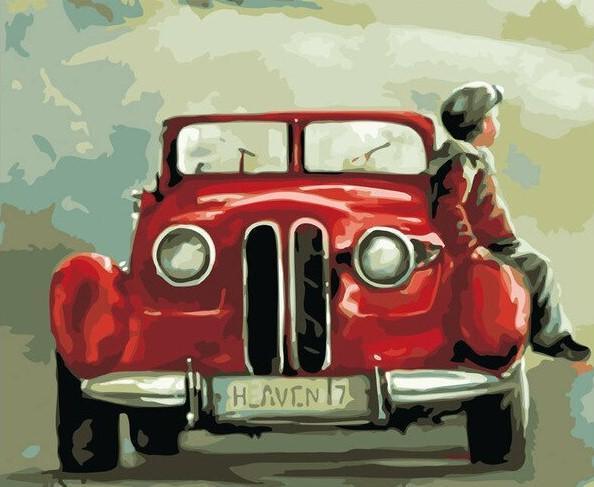 Child Waiting On Antique Car - Image 4