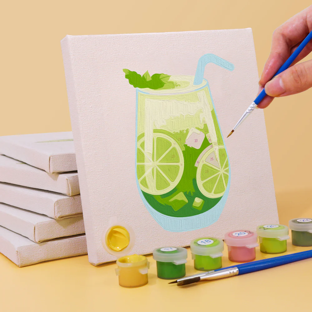 Cocktail Hour (Set of 6)- Paint by Number Cocktail - Image 2