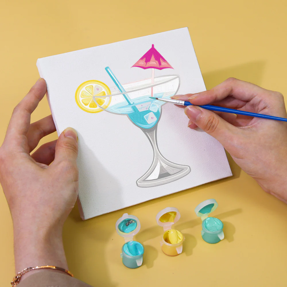 Cocktail Hour (Set of 6)- Paint by Number Cocktail - Image 3