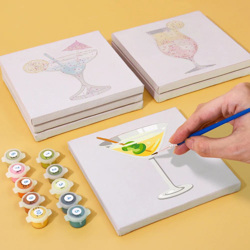 Cocktail Hour (Set of 6)- Paint by Number Cocktail - Image 4