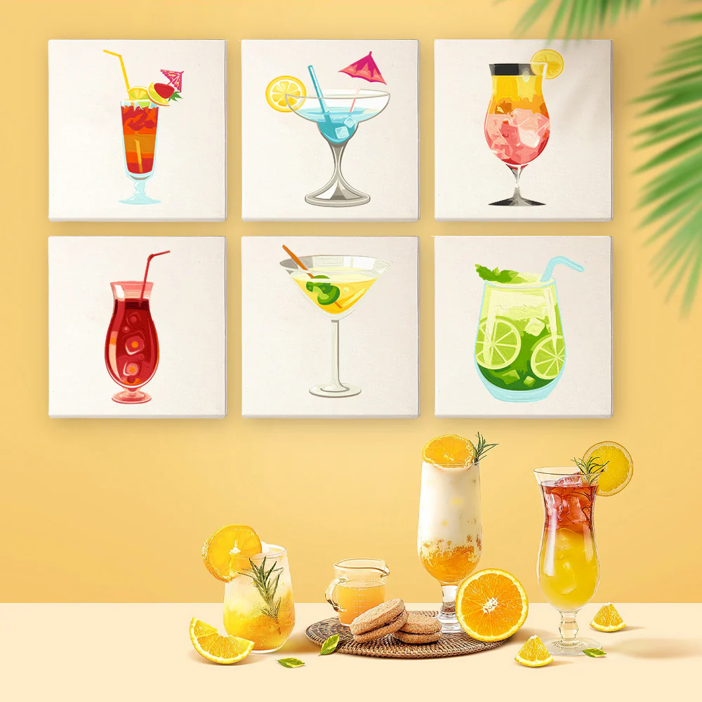 Cocktail Hour (Set of 6)- Paint by Number Cocktail - Image 5