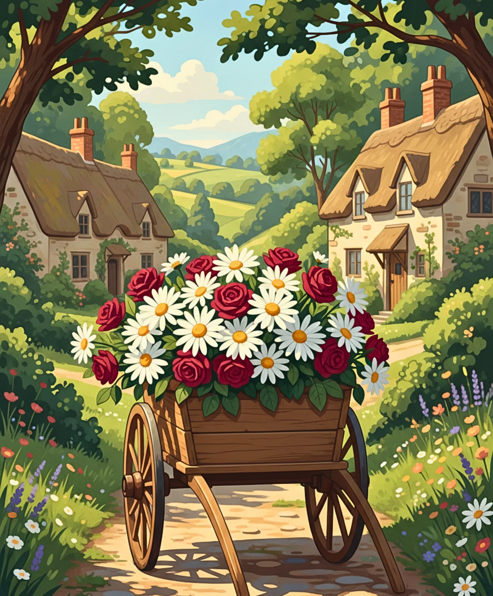 Cottage Blossom Cart - Image 4