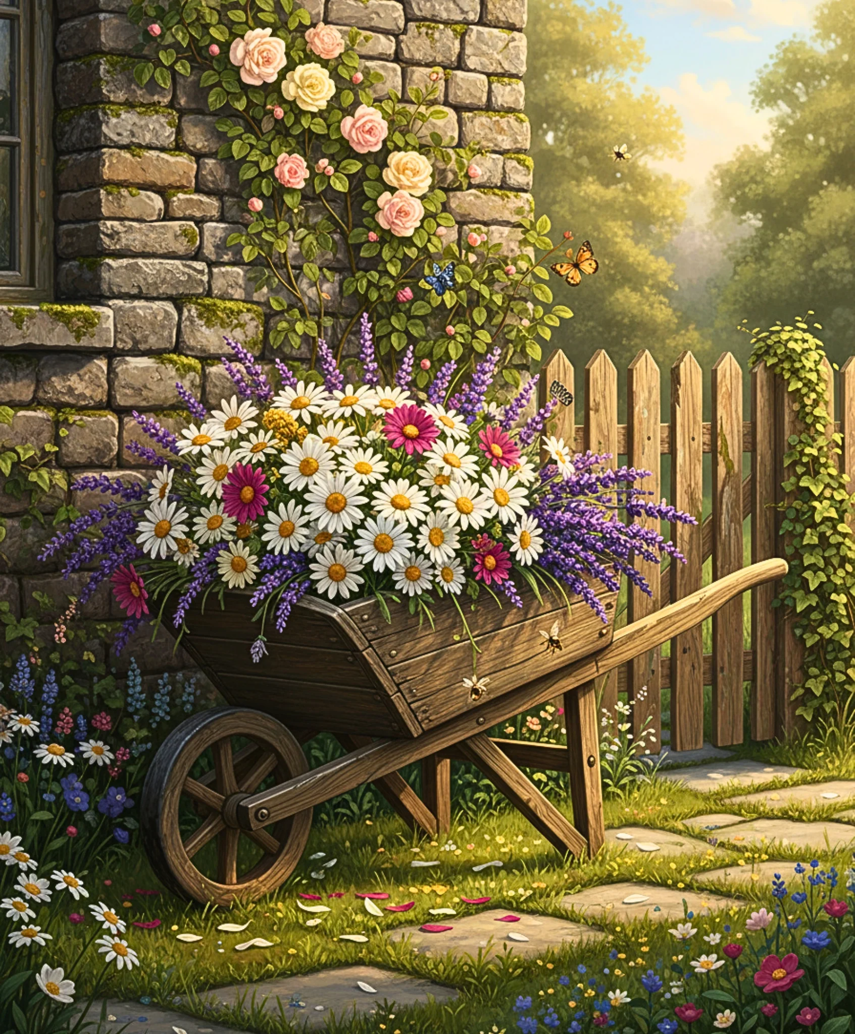 Countryside Bloom Cart - Image 4