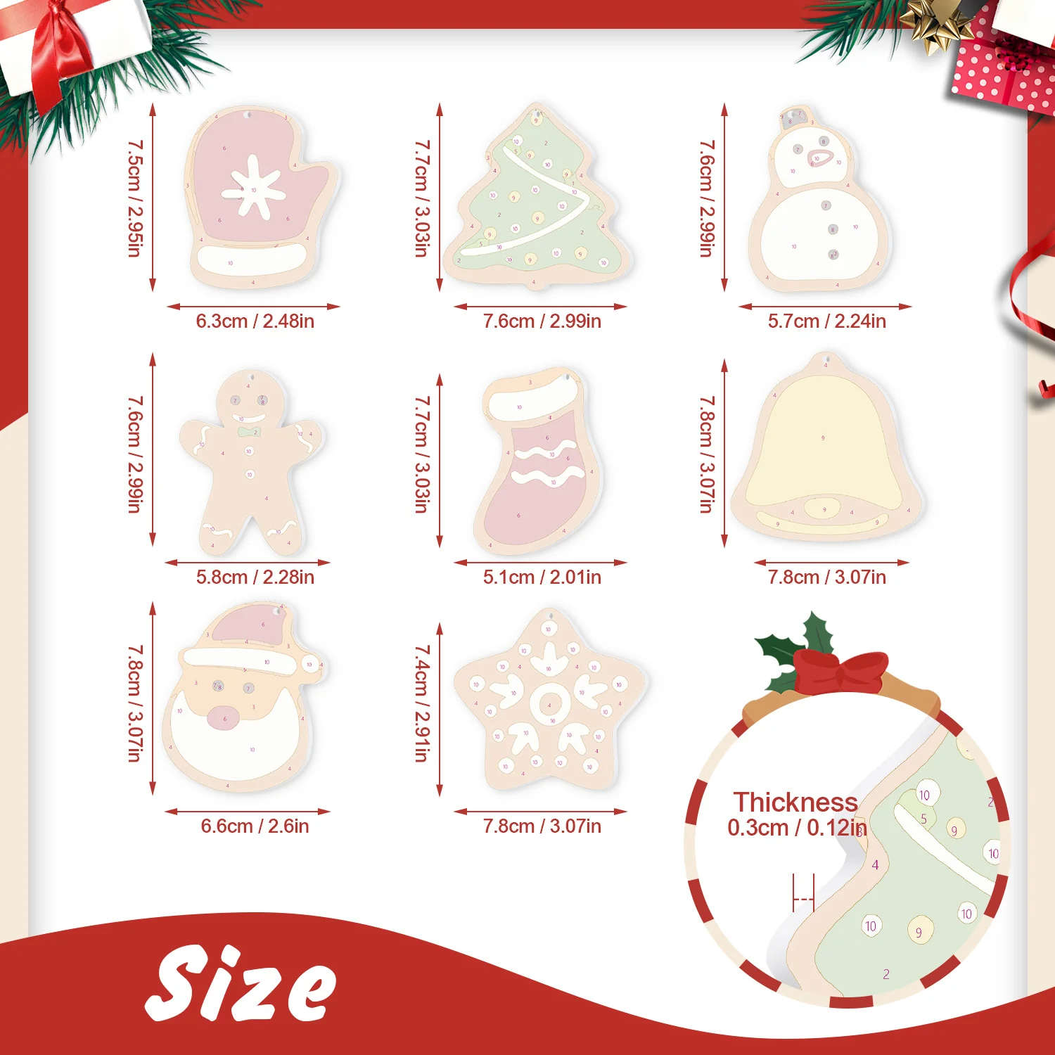 Cozy Claus Collection – Christmas Ornaments - Image 2
