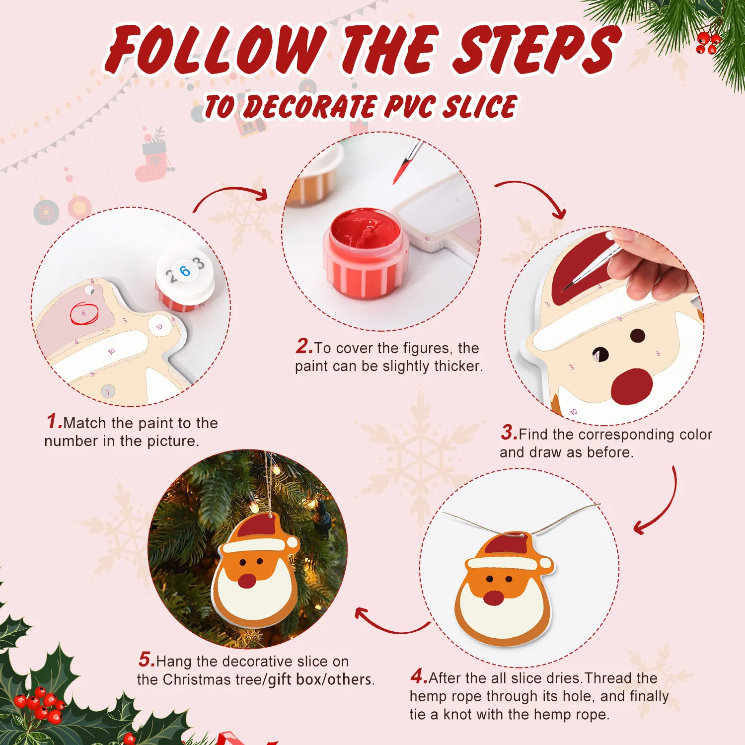 Cozy Claus Collection – Christmas Ornaments - Image 4