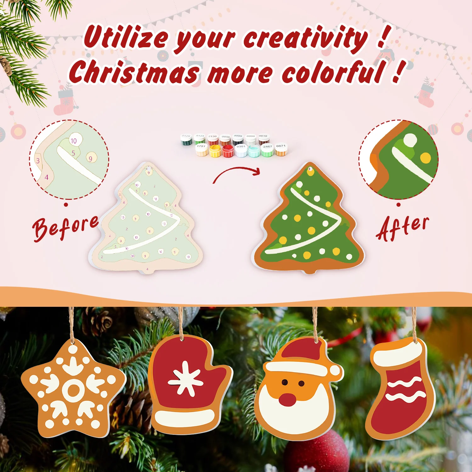 Cozy Claus Collection – Christmas Ornaments - Image 5