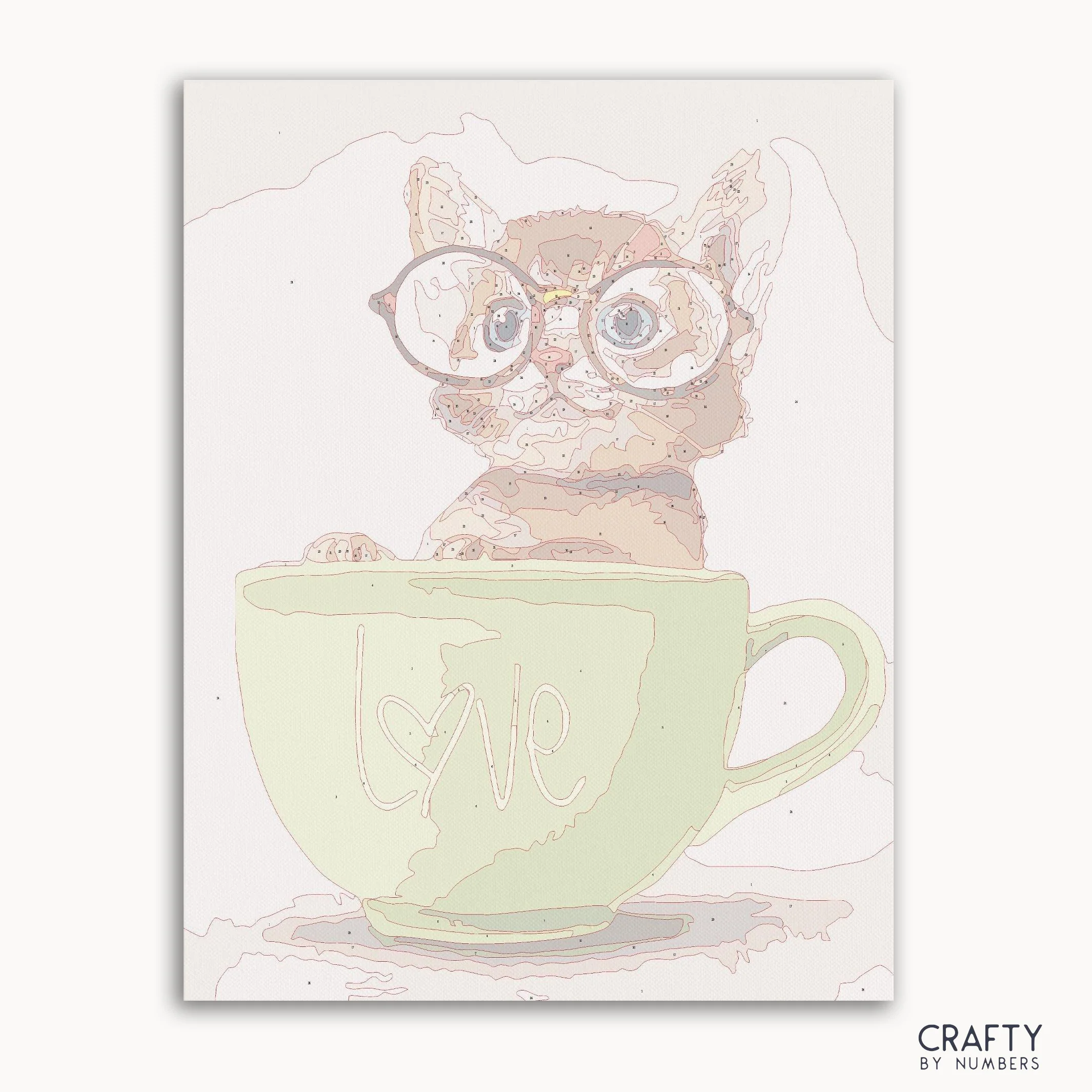 Cute Cat In Green Cup - Image 2