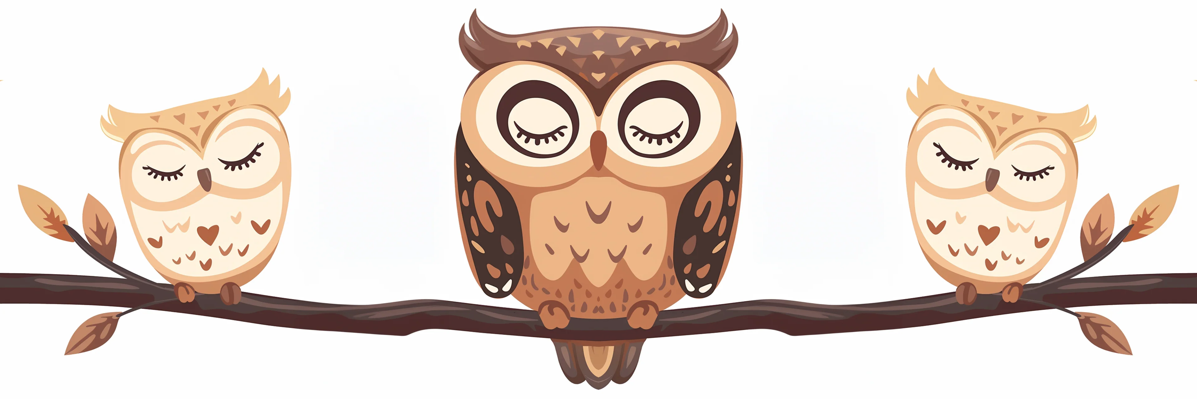 Dreamy Trio of Owls - Image 2