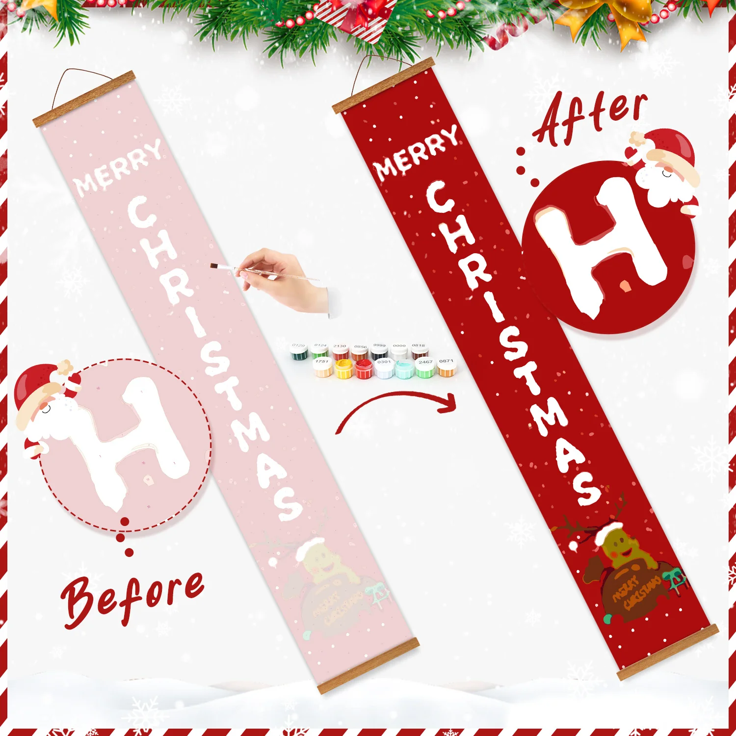 Festive Wishes - Porch Sign - Image 10