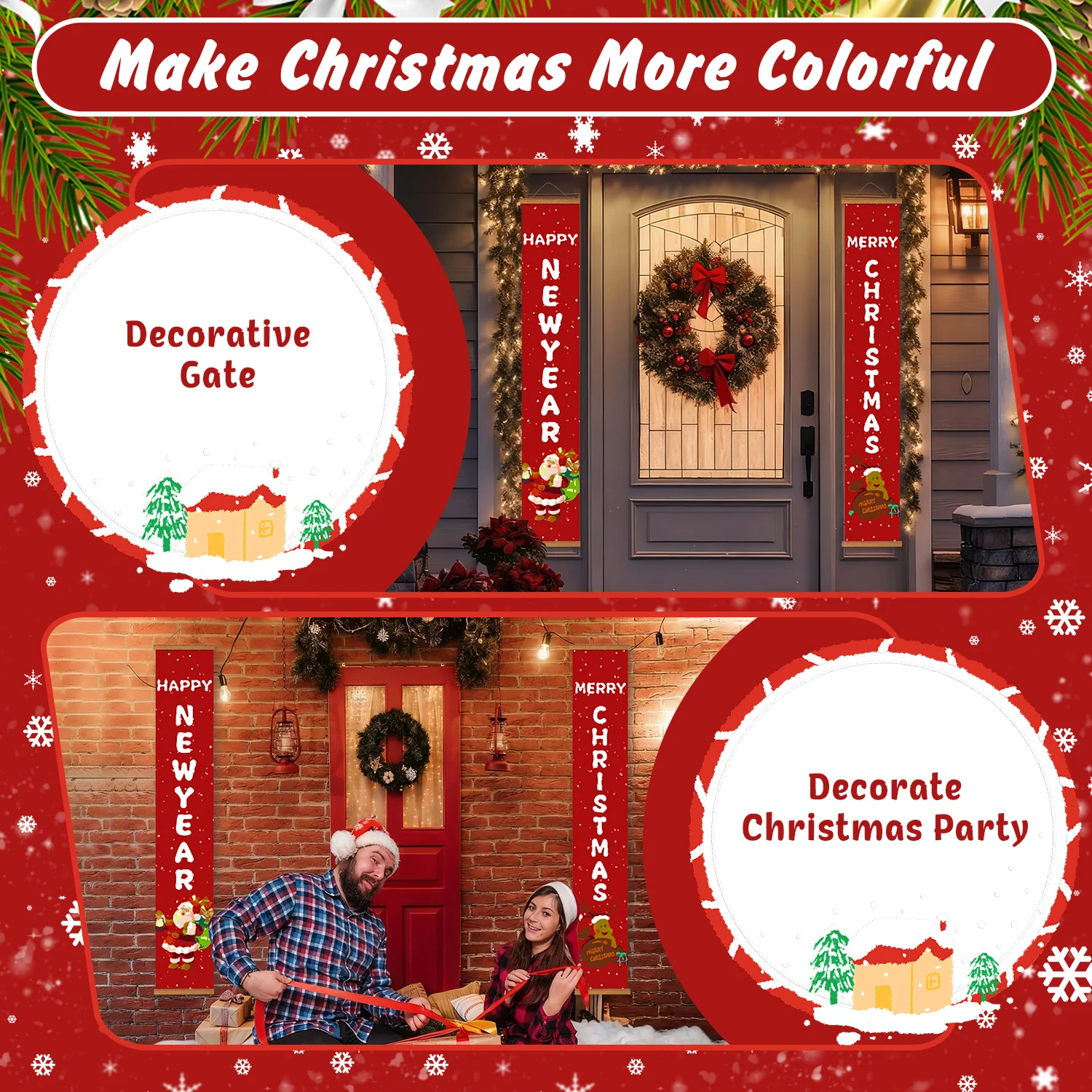 Festive Wishes - Porch Sign - Image 9