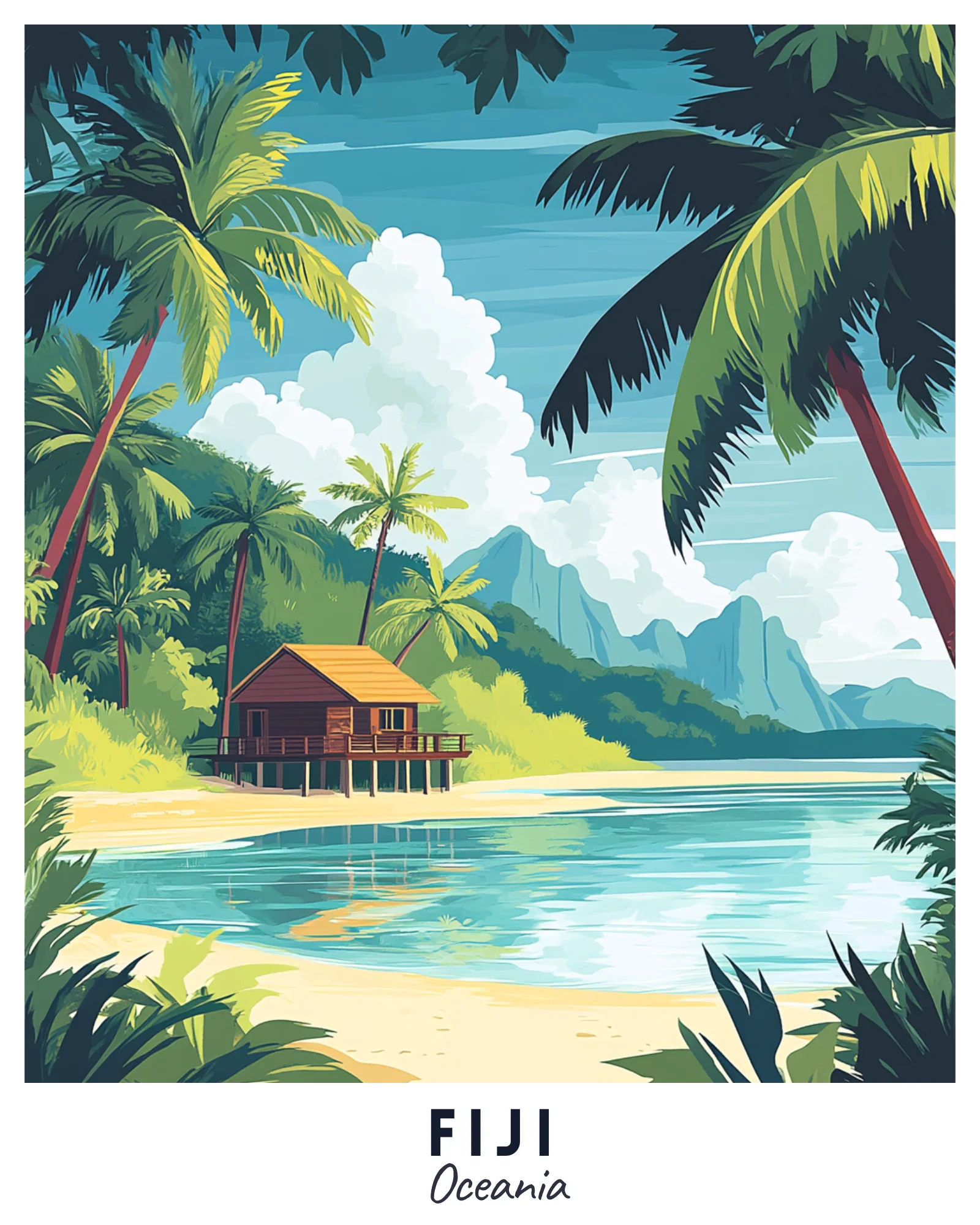 Fiji Travel Poster - Image 2