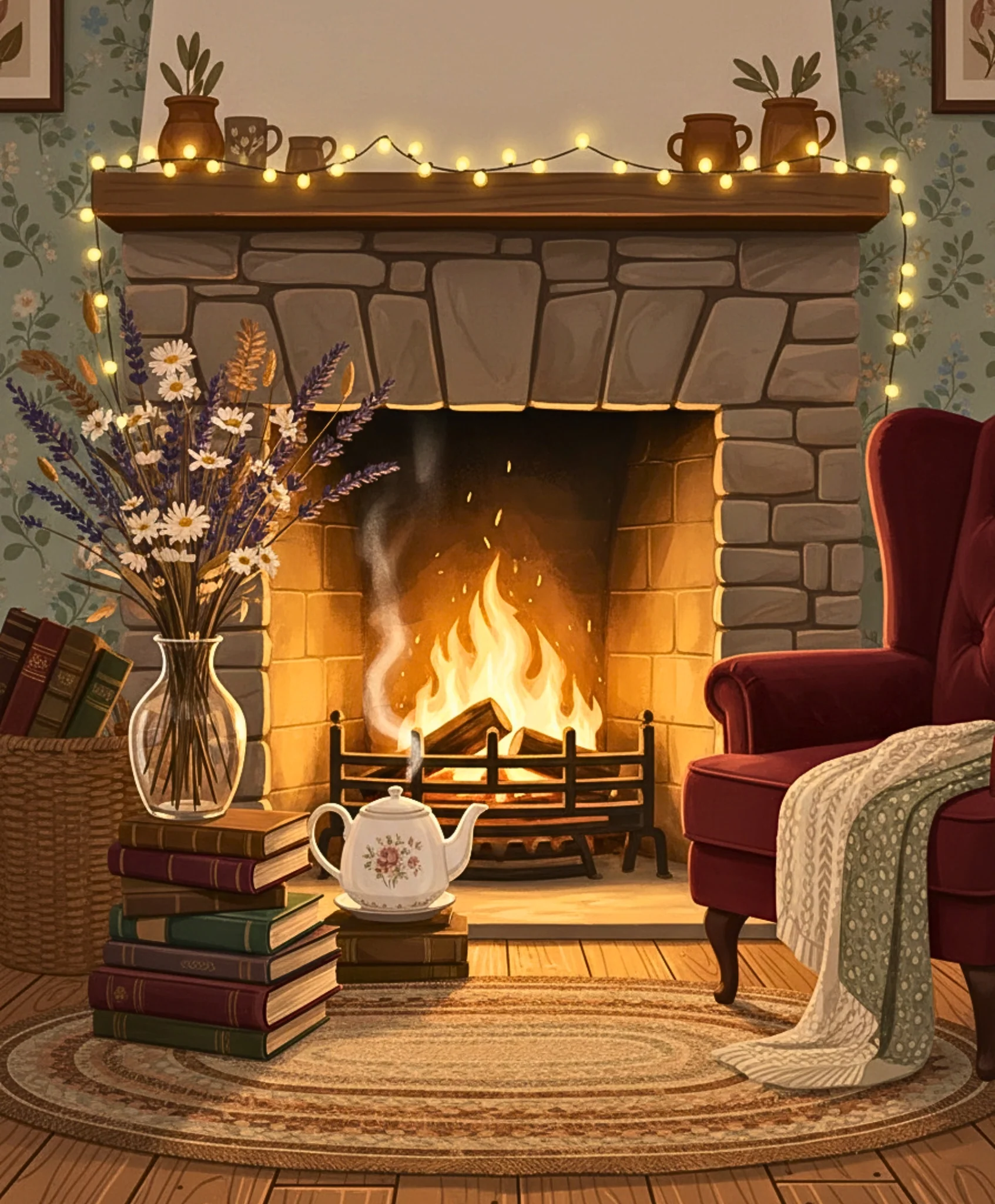 Fireside Evening Glow - Image 4