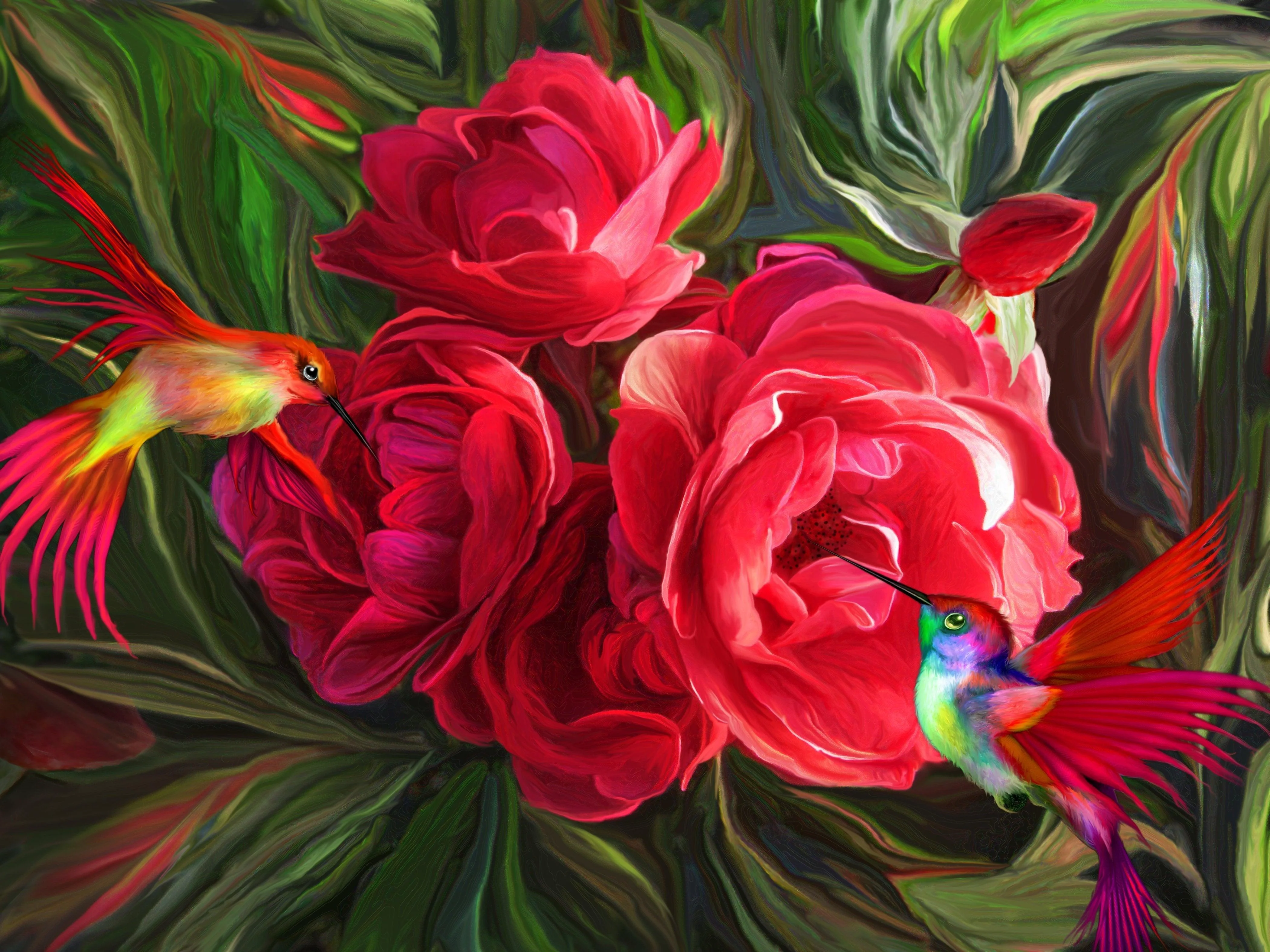 Flower Hummingbirds - Image 4