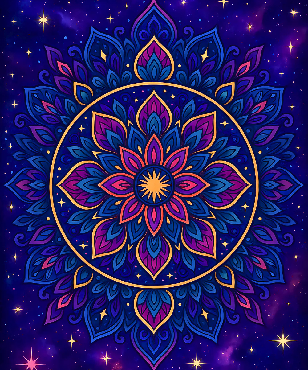 Galactic Bloom Mandala - Image 2