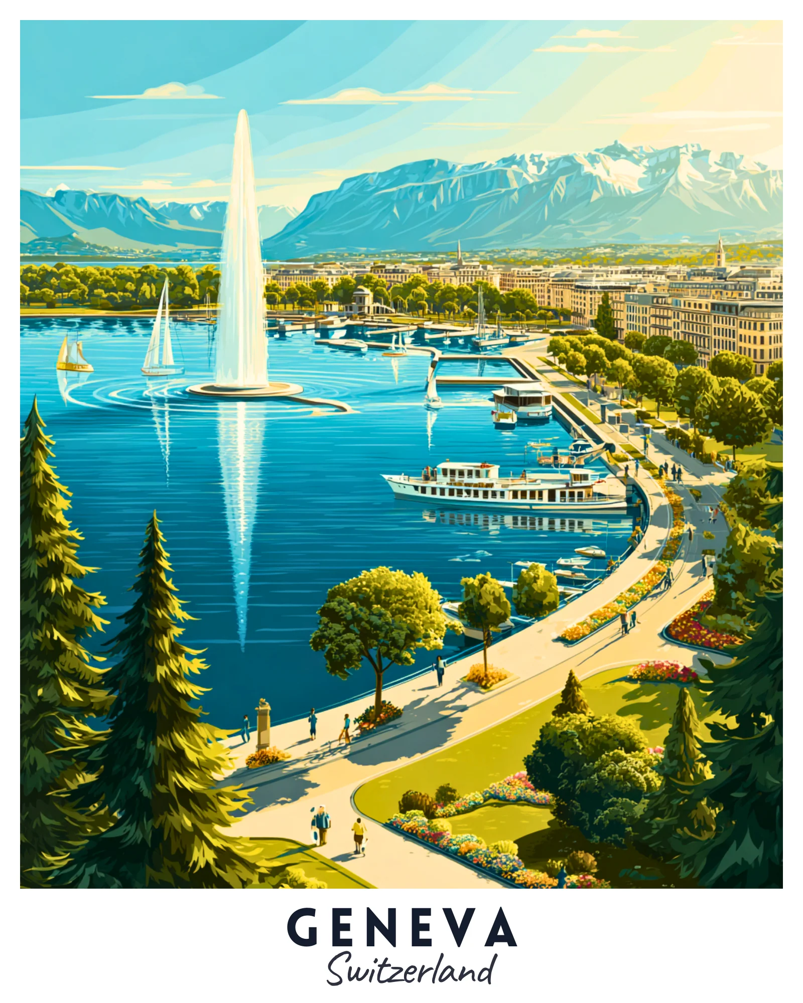 Geneva - Travel Poster - Image 4
