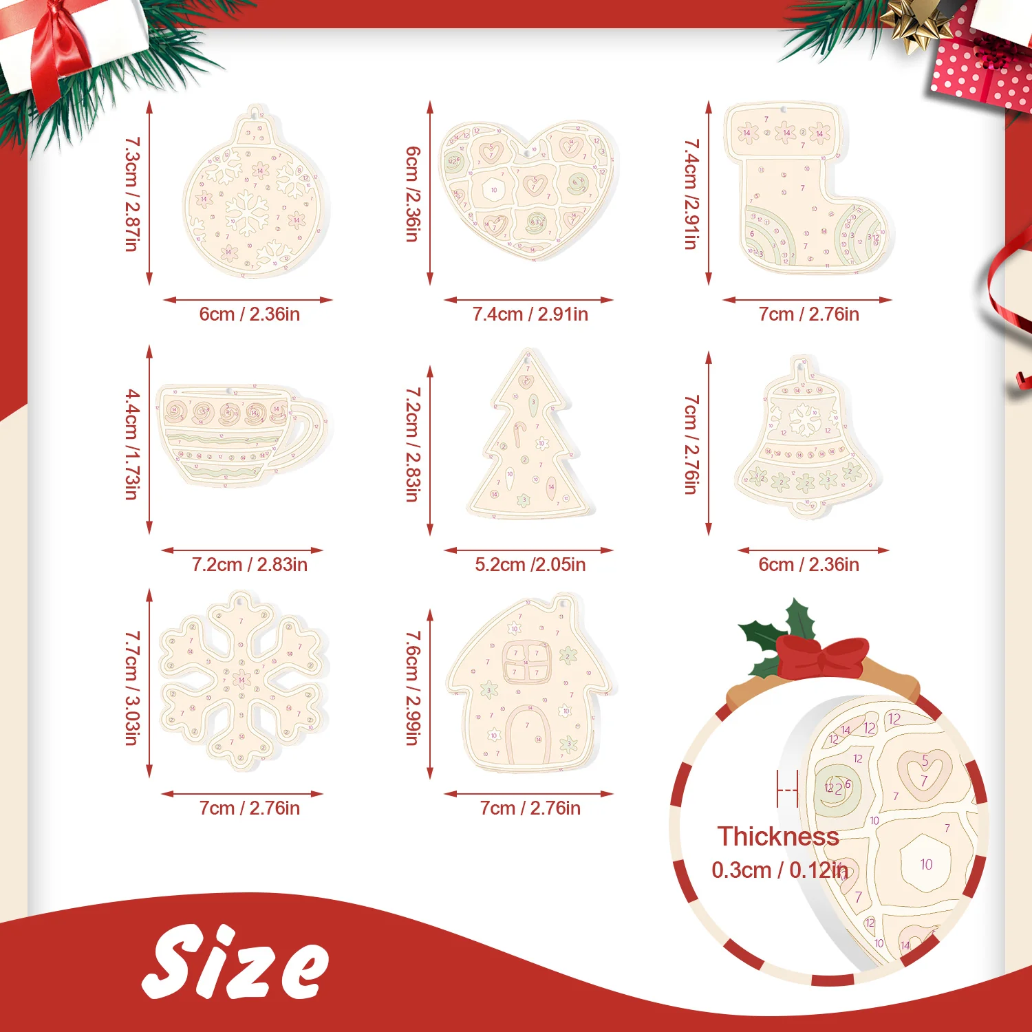 Ginger Cookie Set – Christmas Ornaments - Image 2