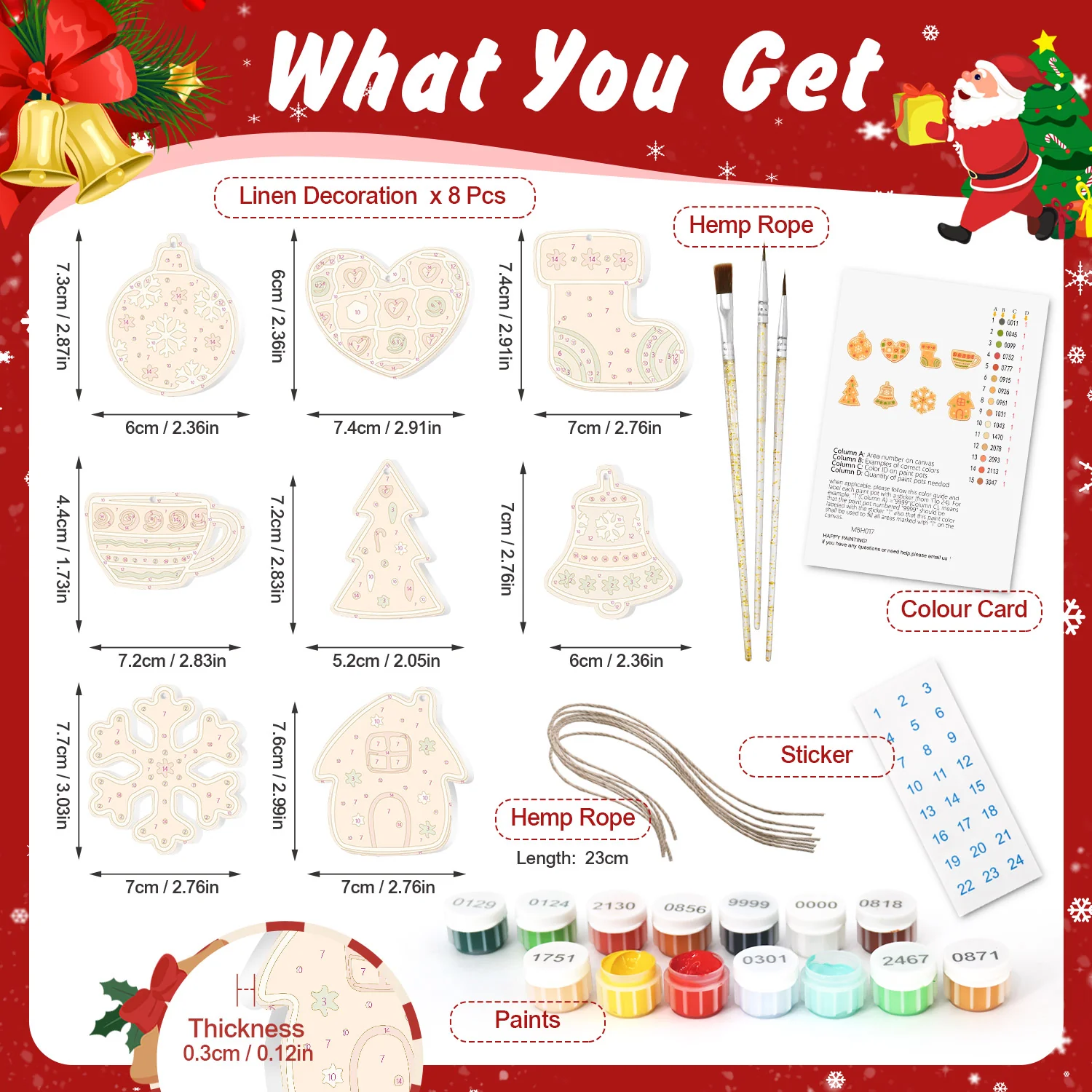 Ginger Cookie Set – Christmas Ornaments - Image 3