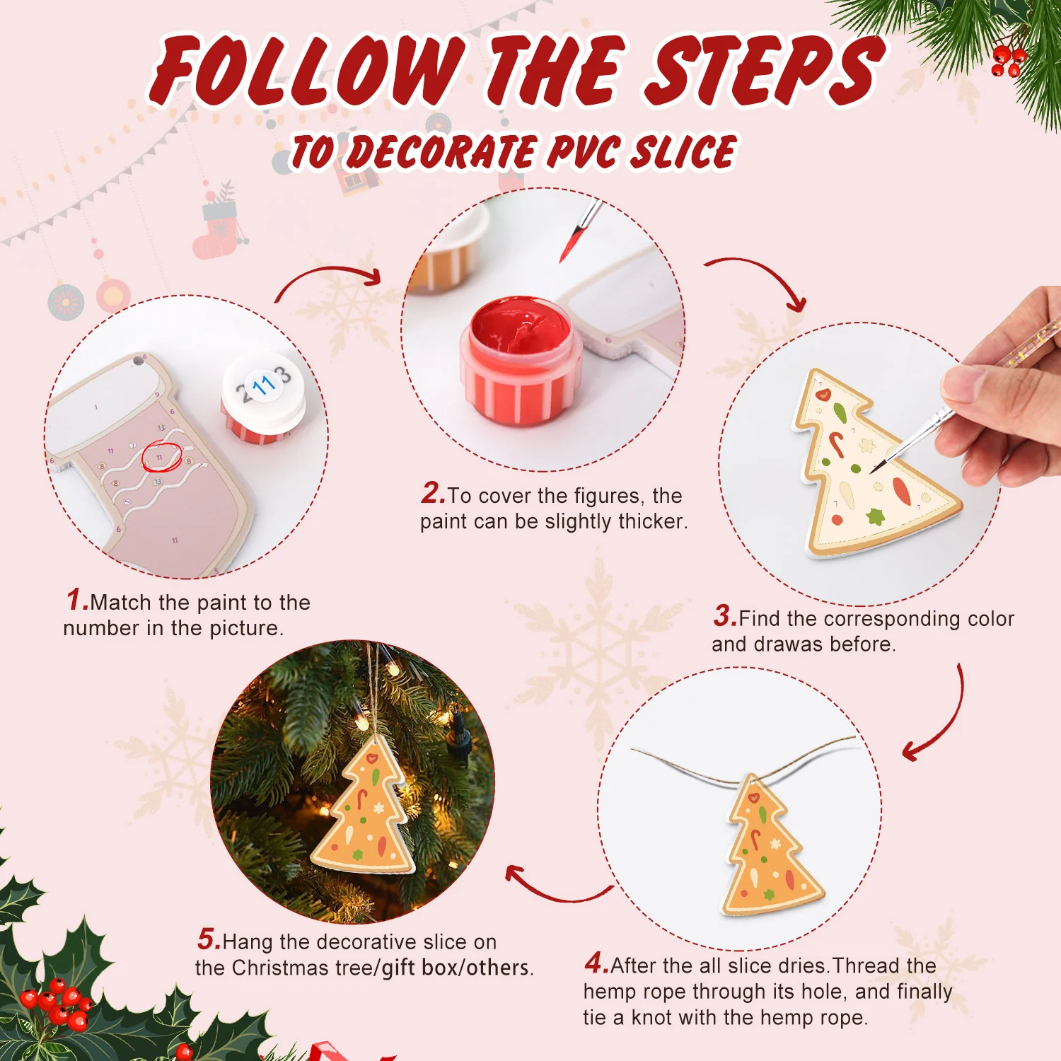 Ginger Cookie Set – Christmas Ornaments - Image 4