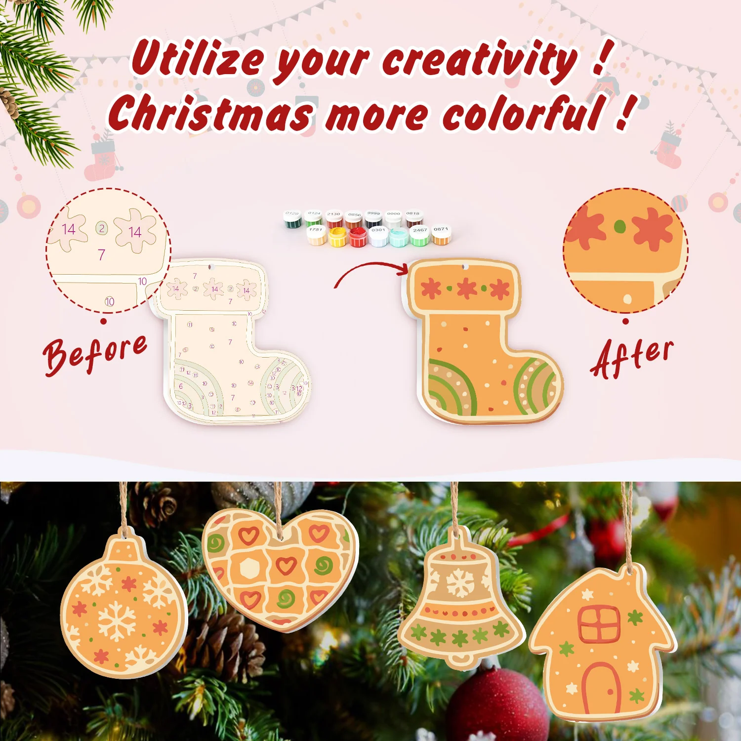 Ginger Cookie Set – Christmas Ornaments - Image 5