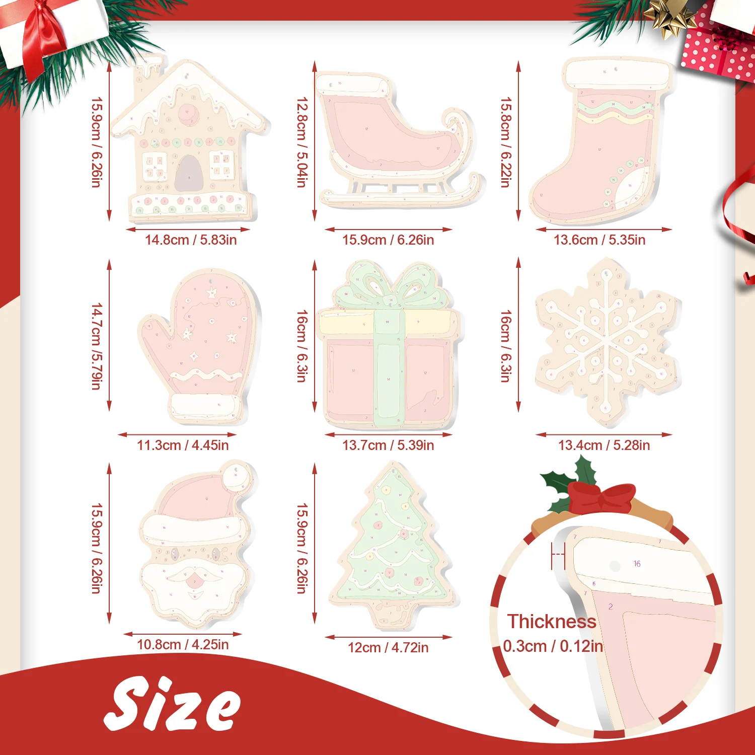 Ginger Sleigh Ride – Large Christmas Ornaments - Image 2