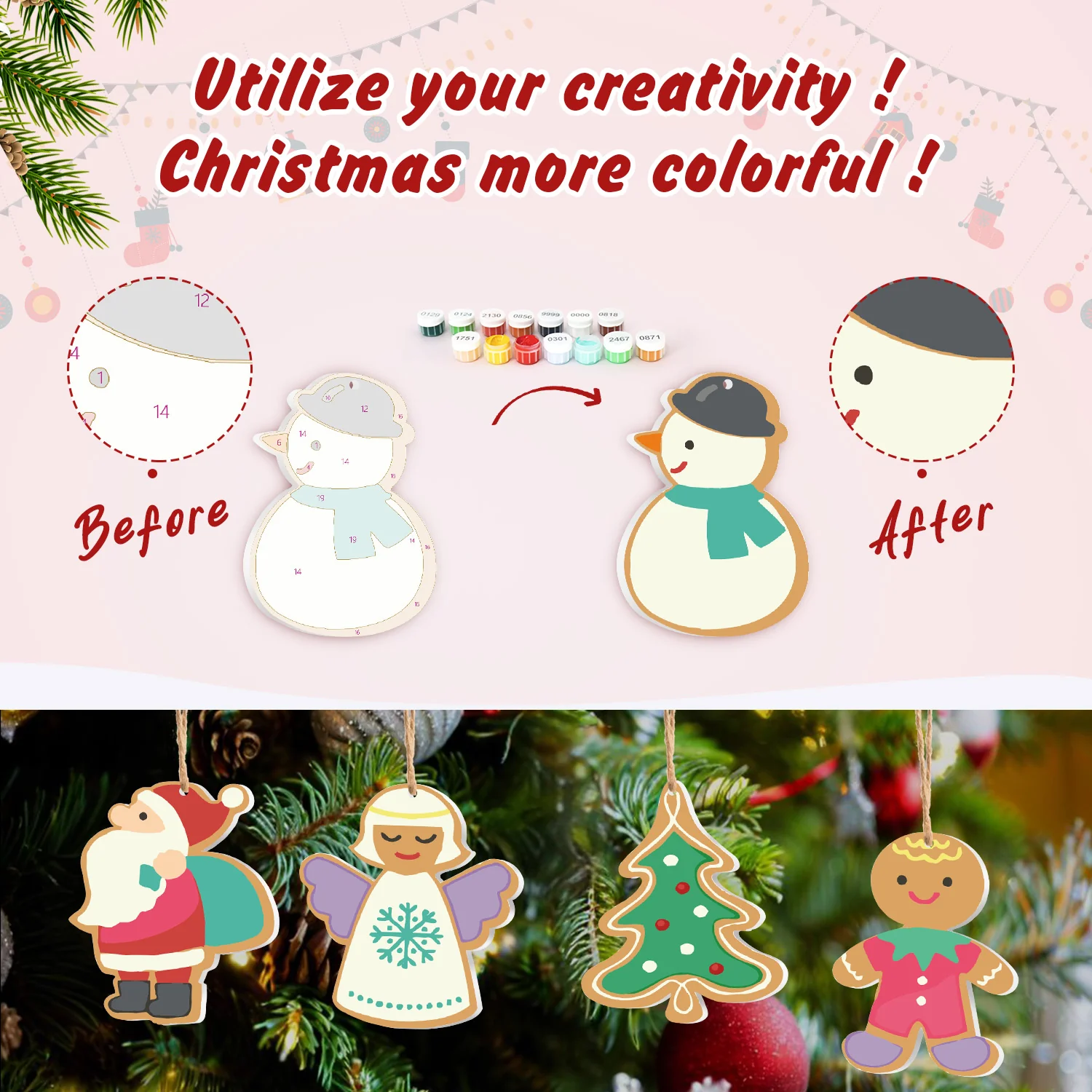 Gingerbread Blessings – Christmas Ornaments - Image 5