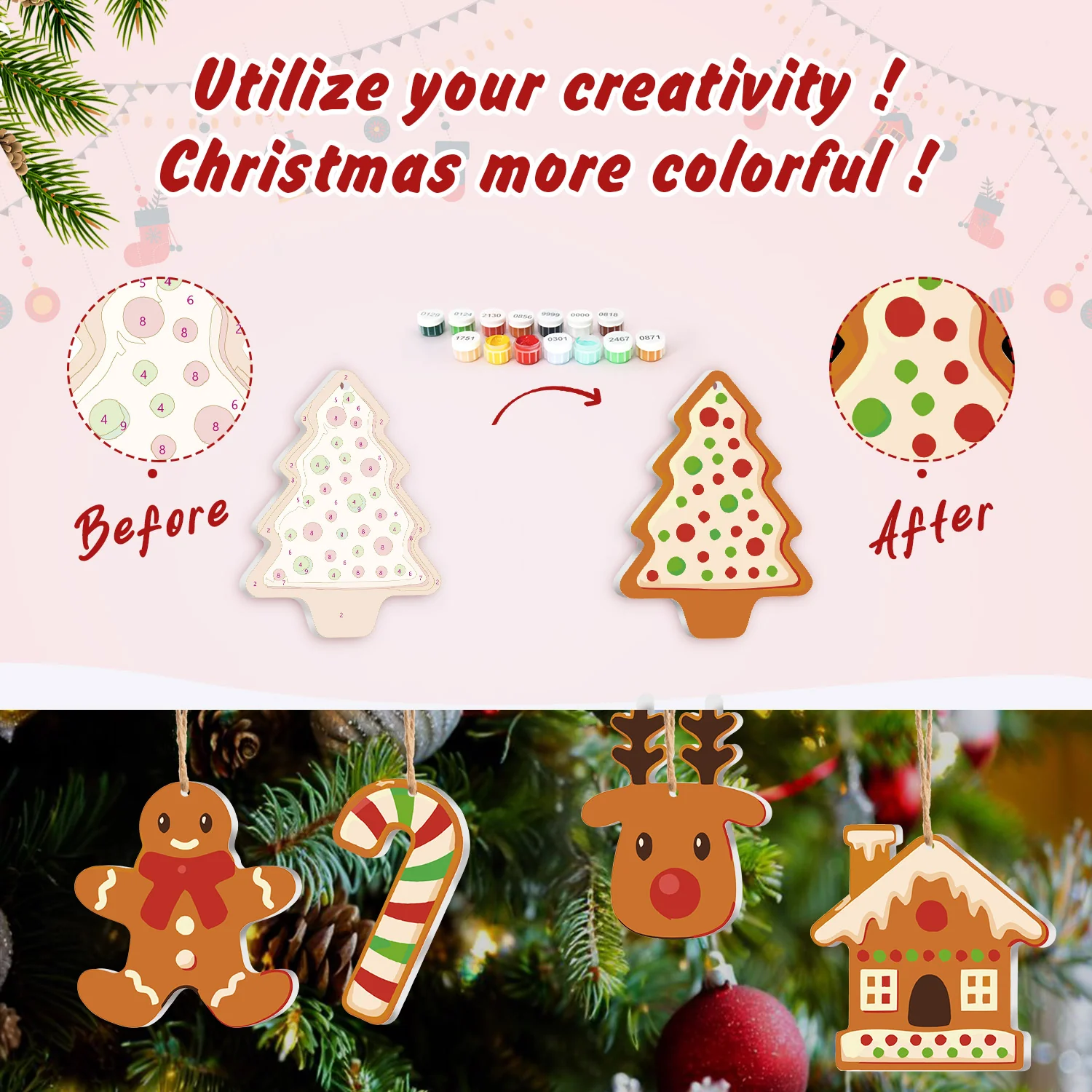 Gingerbread Christmas Magic – Christmas Ornaments - Image 5