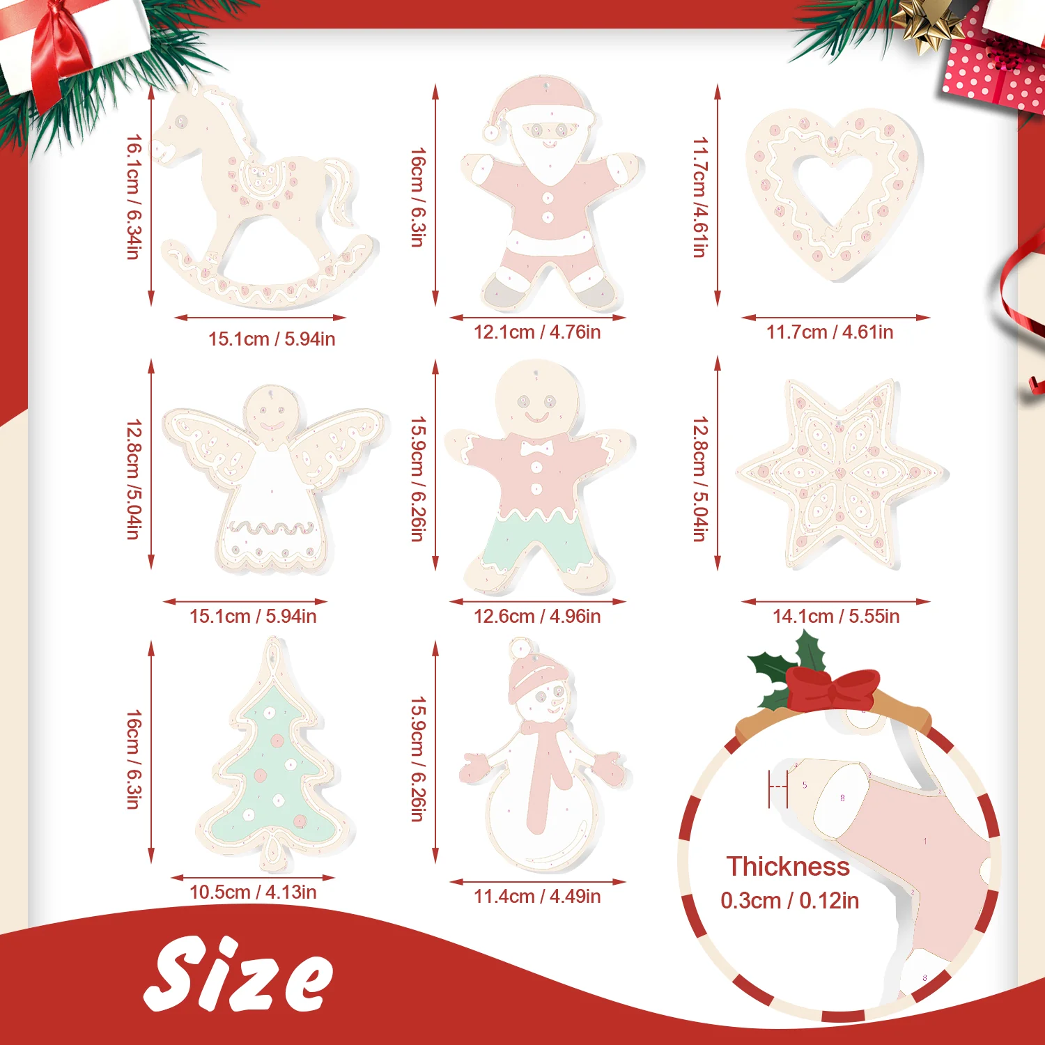 Gingerbread Christmas Tales – Large Christmas Ornaments - Image 2