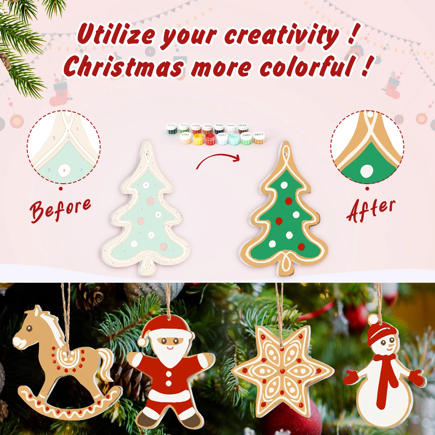 Gingerbread Christmas Tales – Large Christmas Ornaments - Image 5