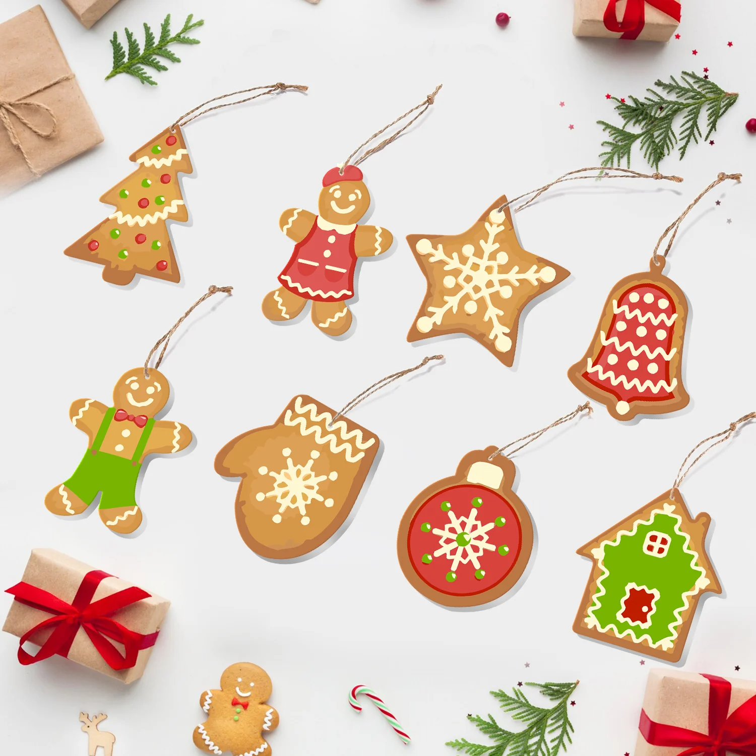 Gingerbread Holiday Magic – Large Christmas Ornaments - Image 6